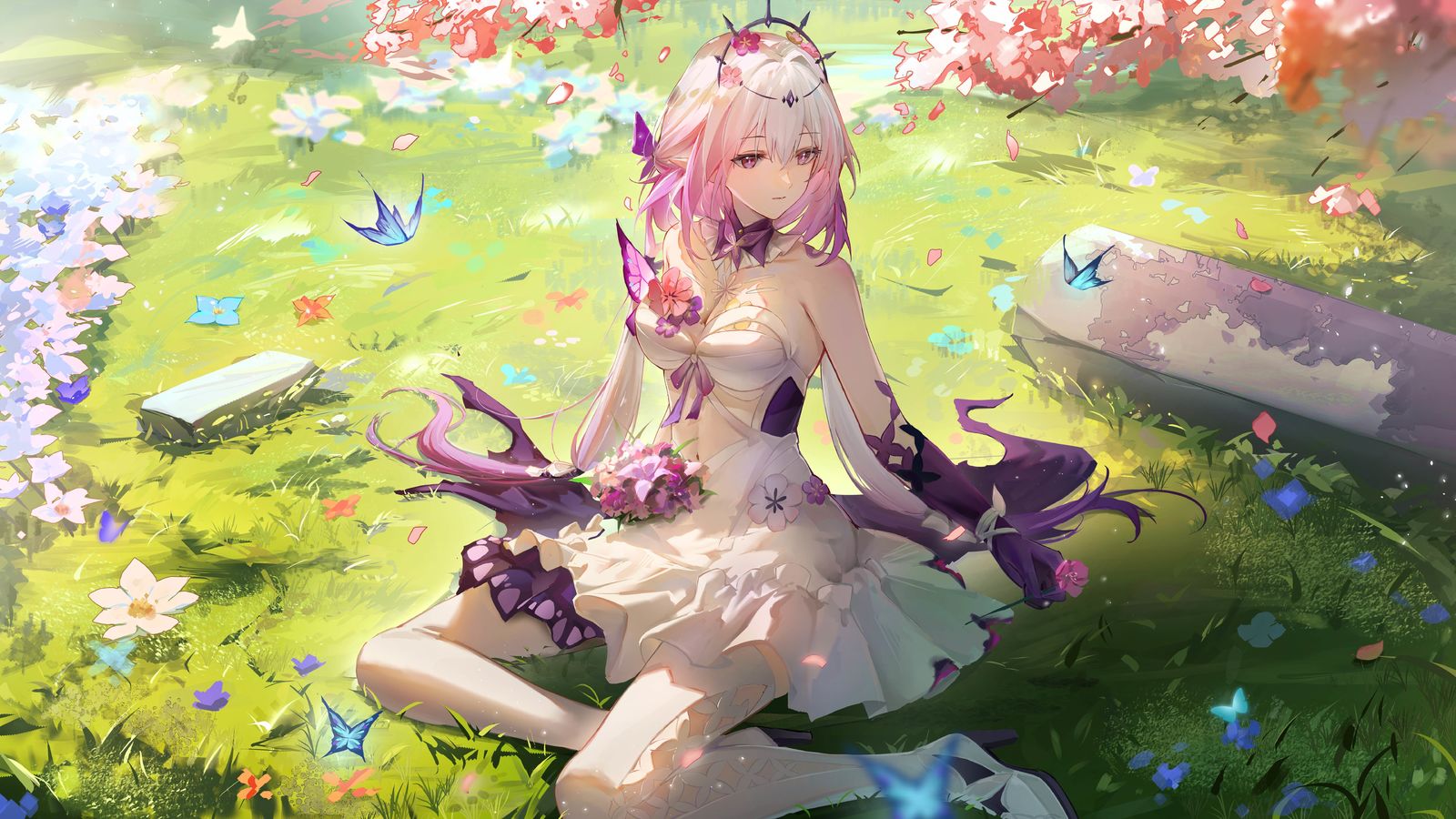 遐蝶插画图片壁纸 遐蝶插画图片壁纸