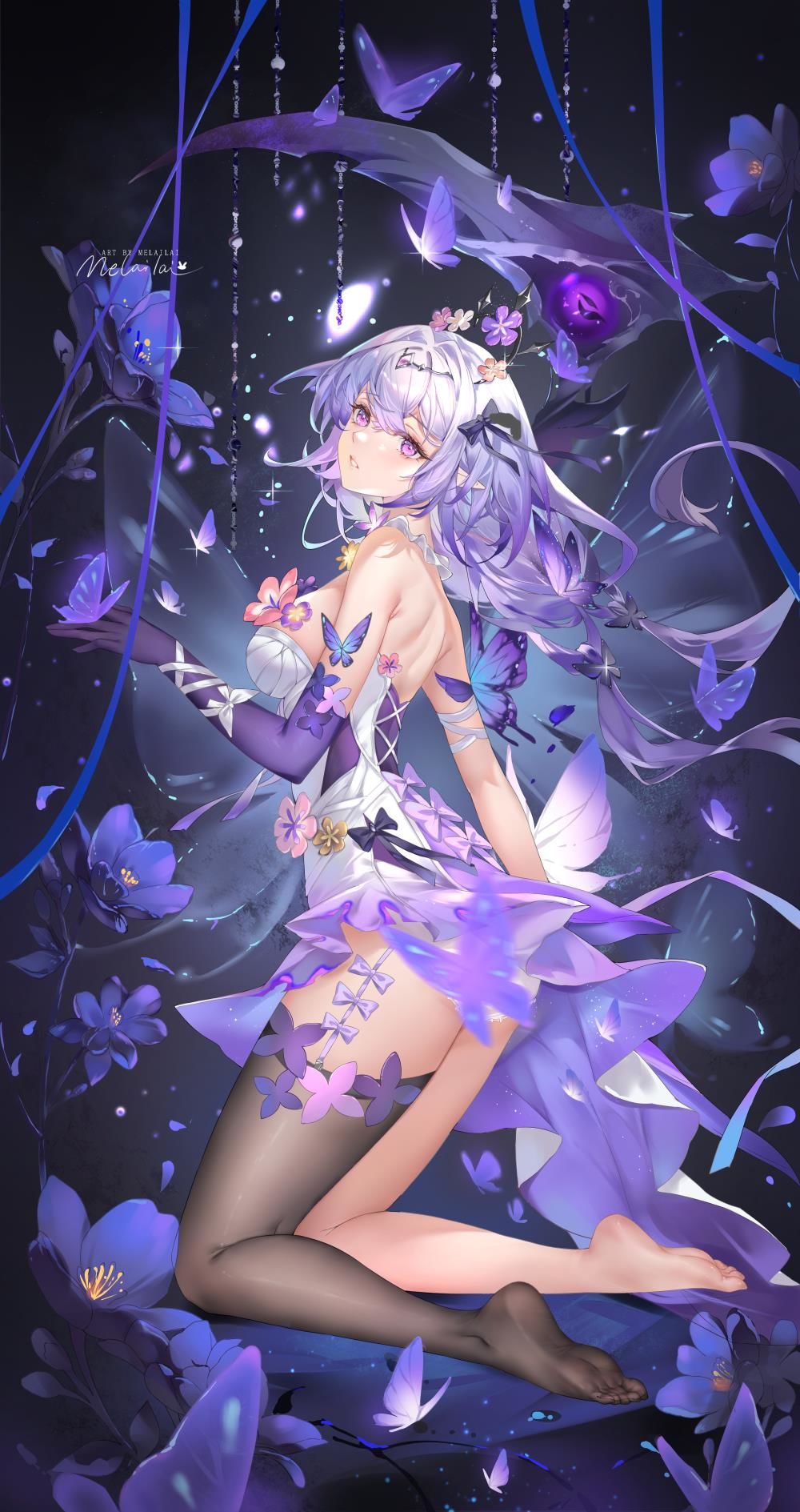 遐蝶的温柔花园插画图片壁纸 遐蝶的温柔花园插画图片壁纸