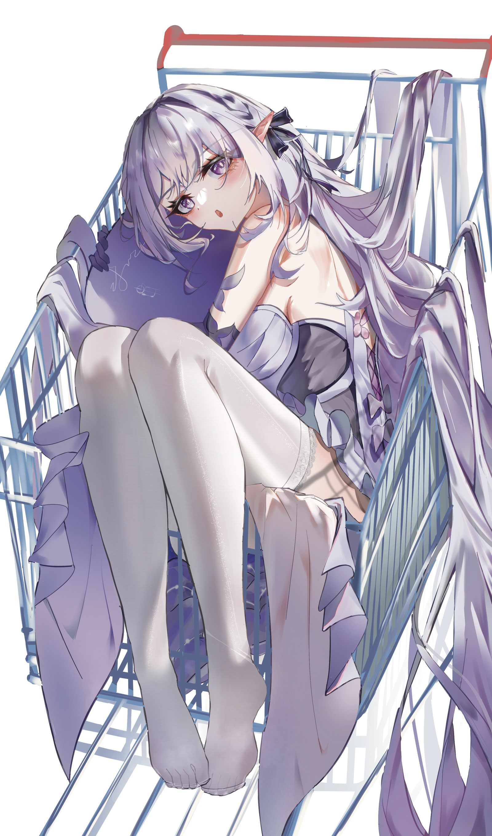 遐蝶购物车插画图片壁纸 遐蝶购物车插画图片壁纸