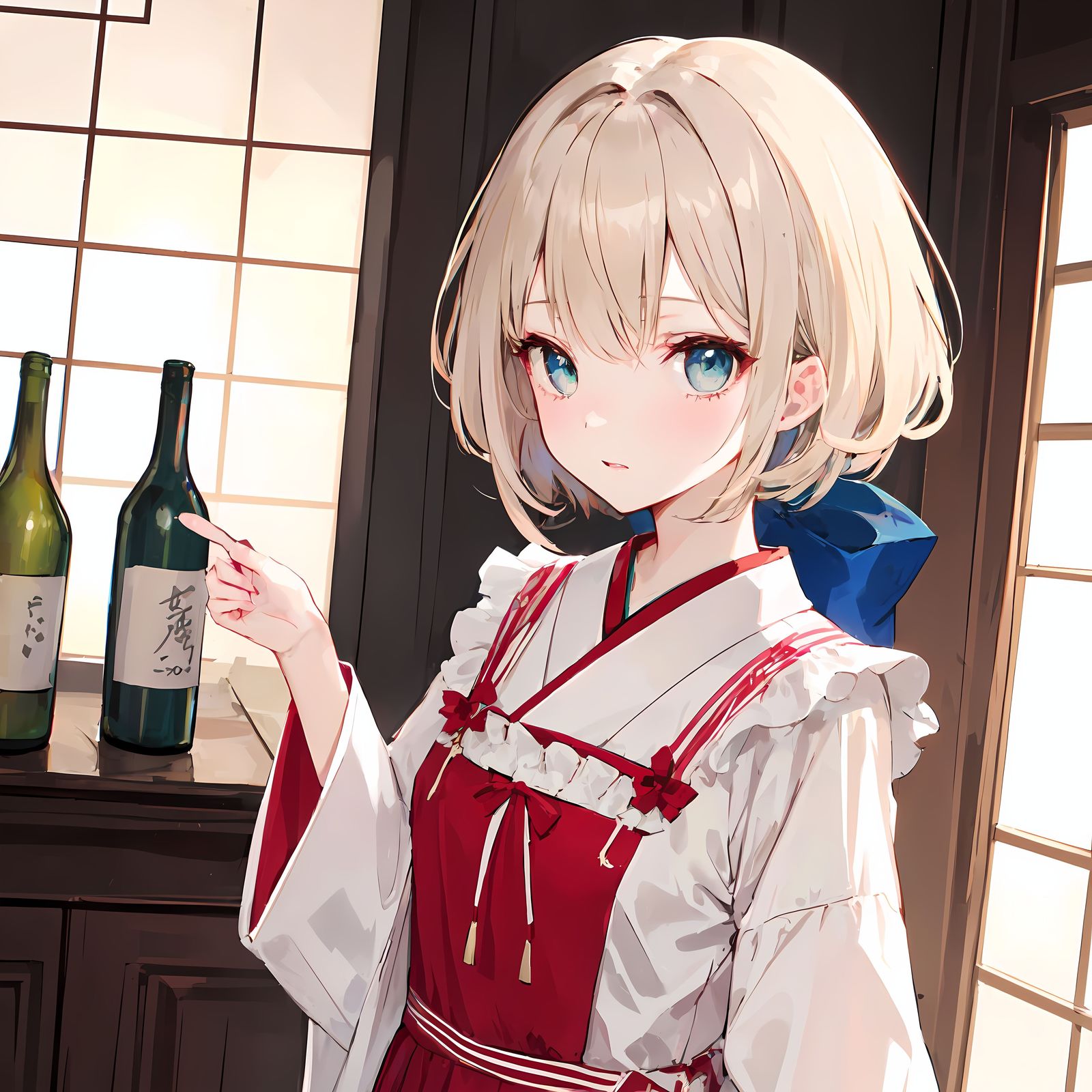 白发少女插画图片壁纸 白发少女插画图片壁纸