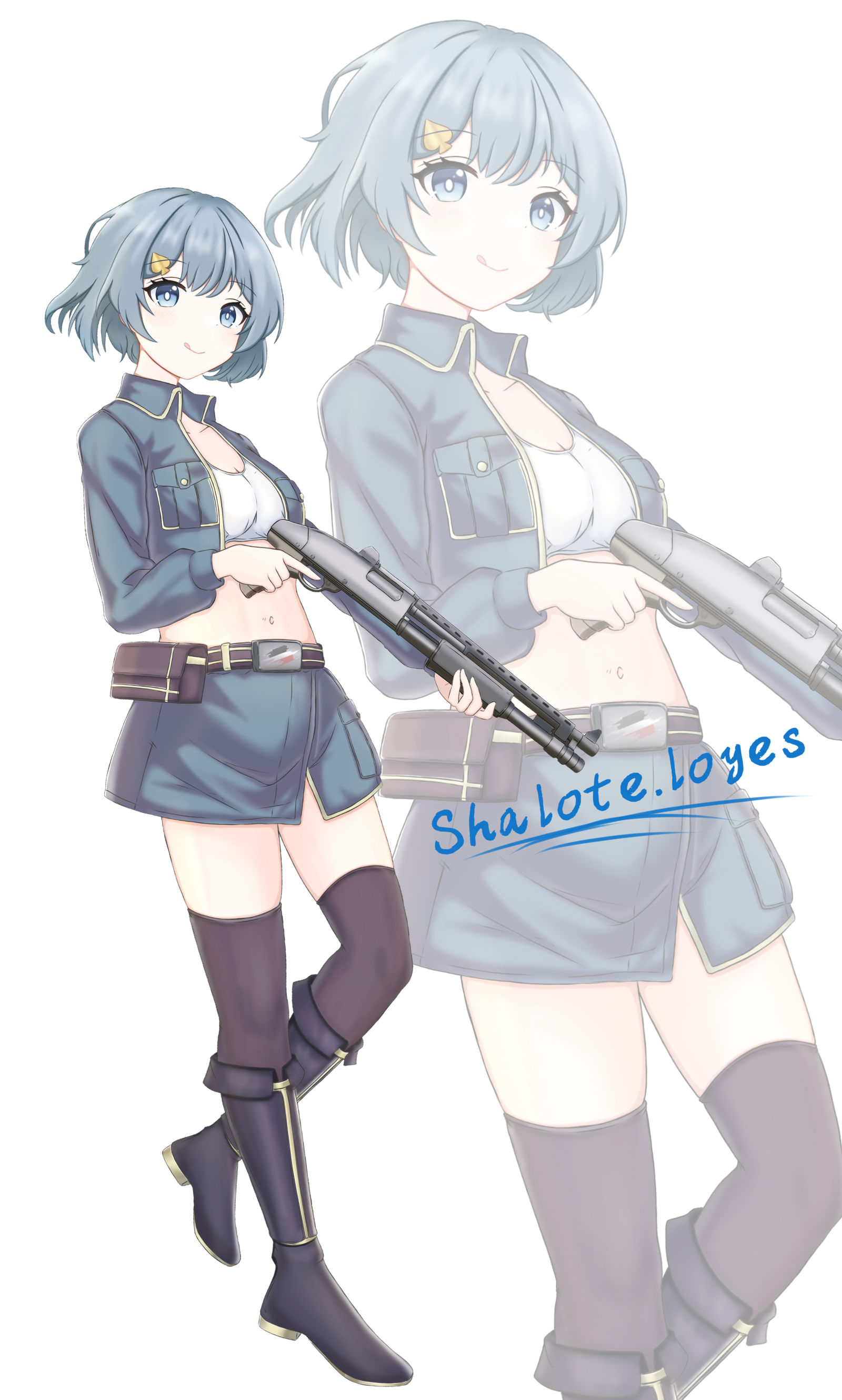 战术少女插画图片壁纸 战术少女插画图片壁纸
