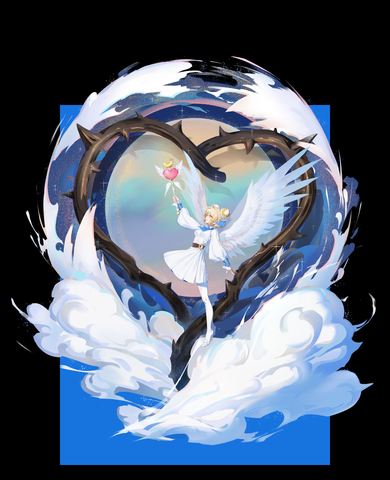 如果再次画云或者荆棘应该能更精进 还是经验不足插画图片壁纸 如果再次画云或者荆棘应该能更精进 还是经验不足插画图片壁纸