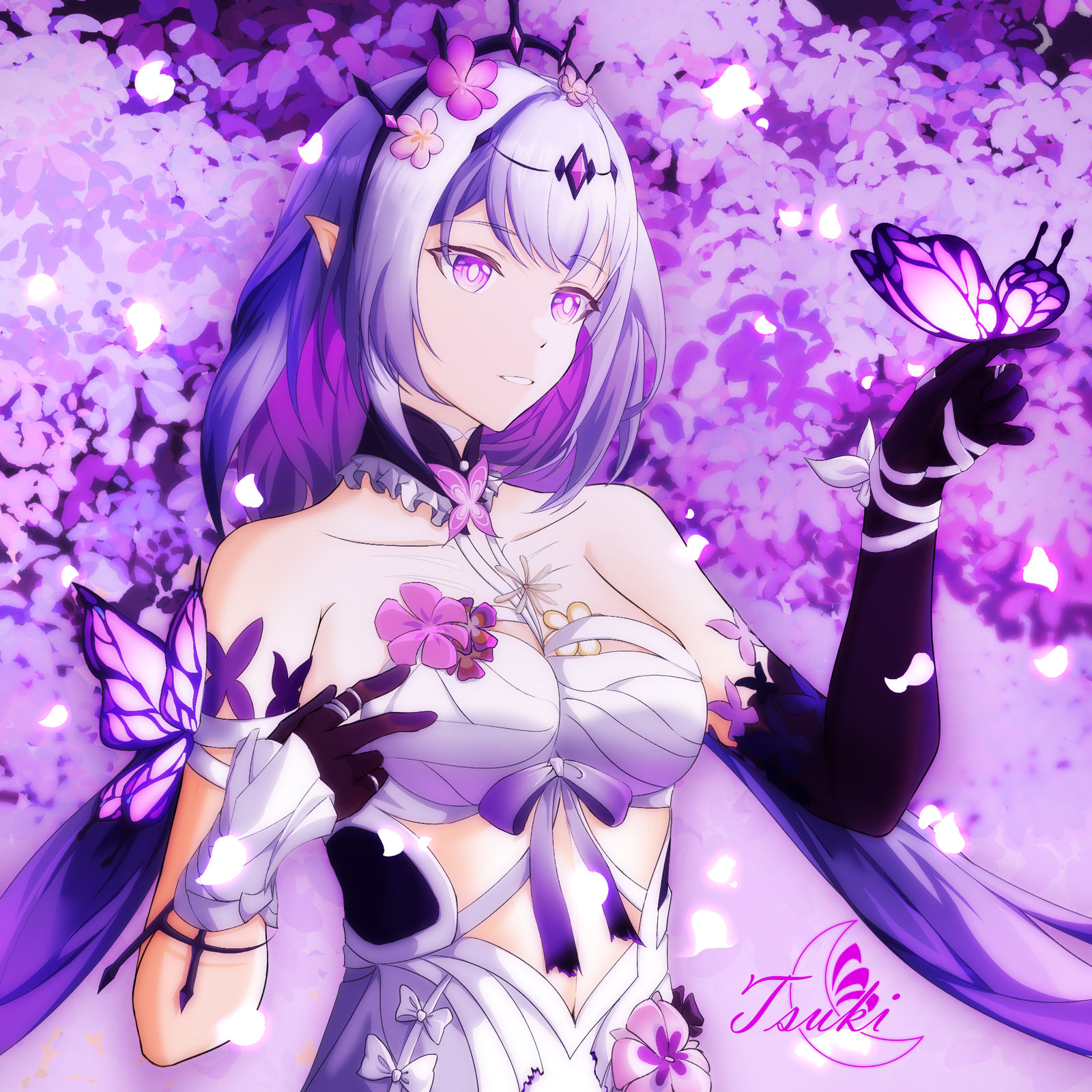 遐蝶插画图片壁纸 遐蝶插画图片壁纸