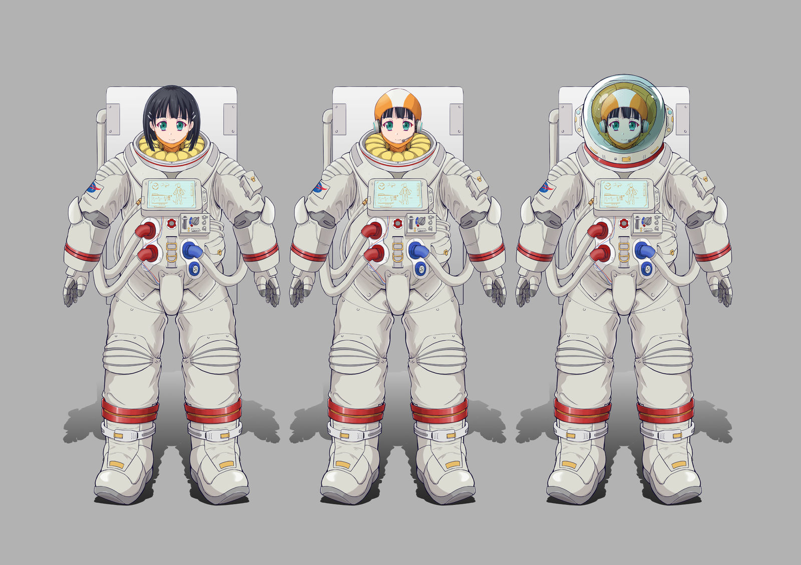 桐谷直叶宇宙服插画图片壁纸 桐谷直叶宇宙服插画图片壁纸
