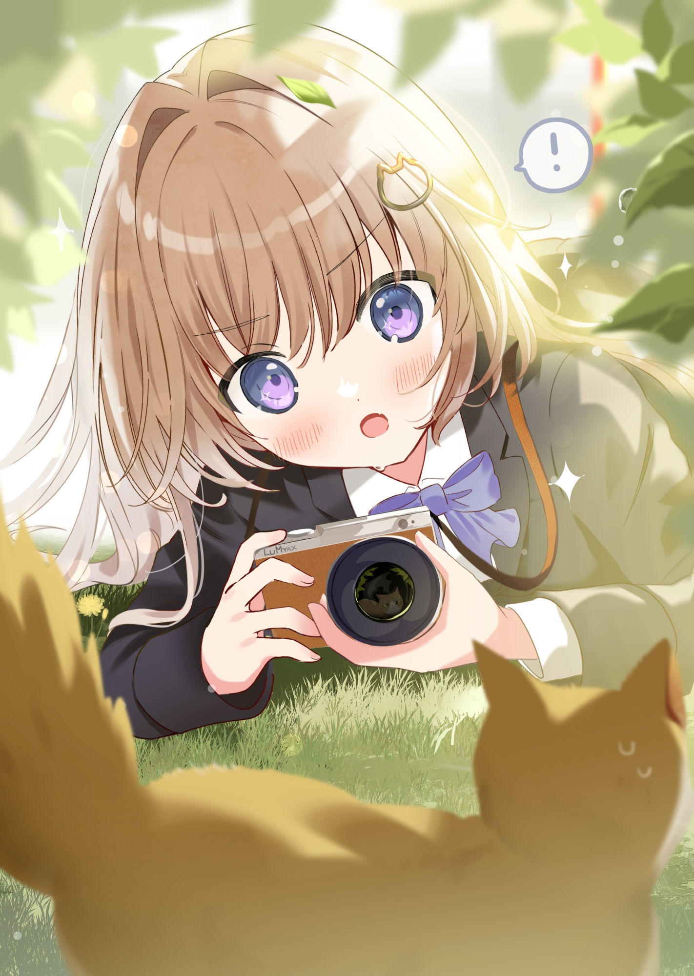 ネコと和解したい後輩ちゃん 「これは…シャッターチャンスです!」插画图片壁纸 ネコと和解したい後輩ちゃん 「これは…シャッターチャンスです!」插画图片壁纸