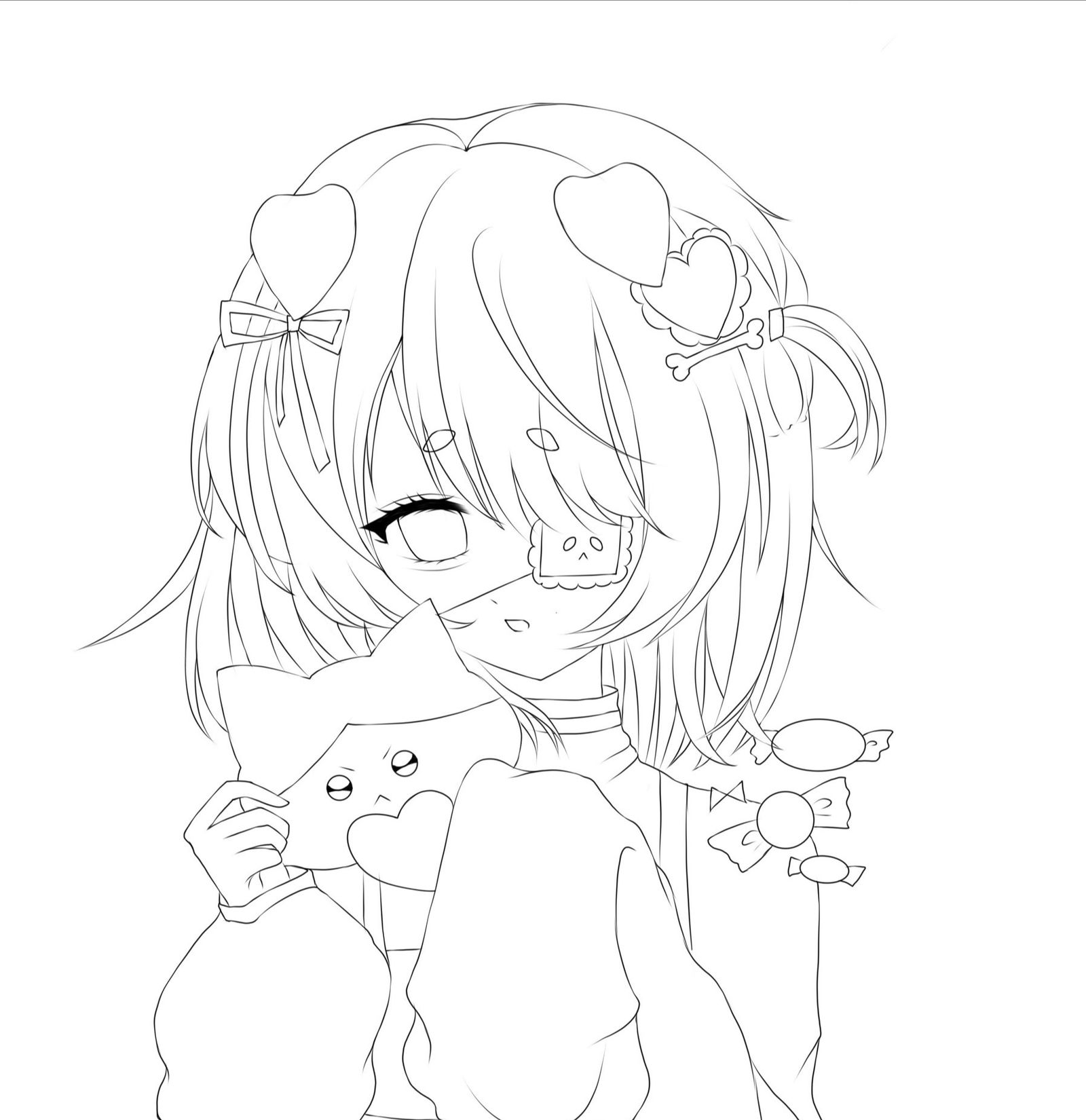 女孩和小精灵插画图片壁纸 女孩和小精灵插画图片壁纸