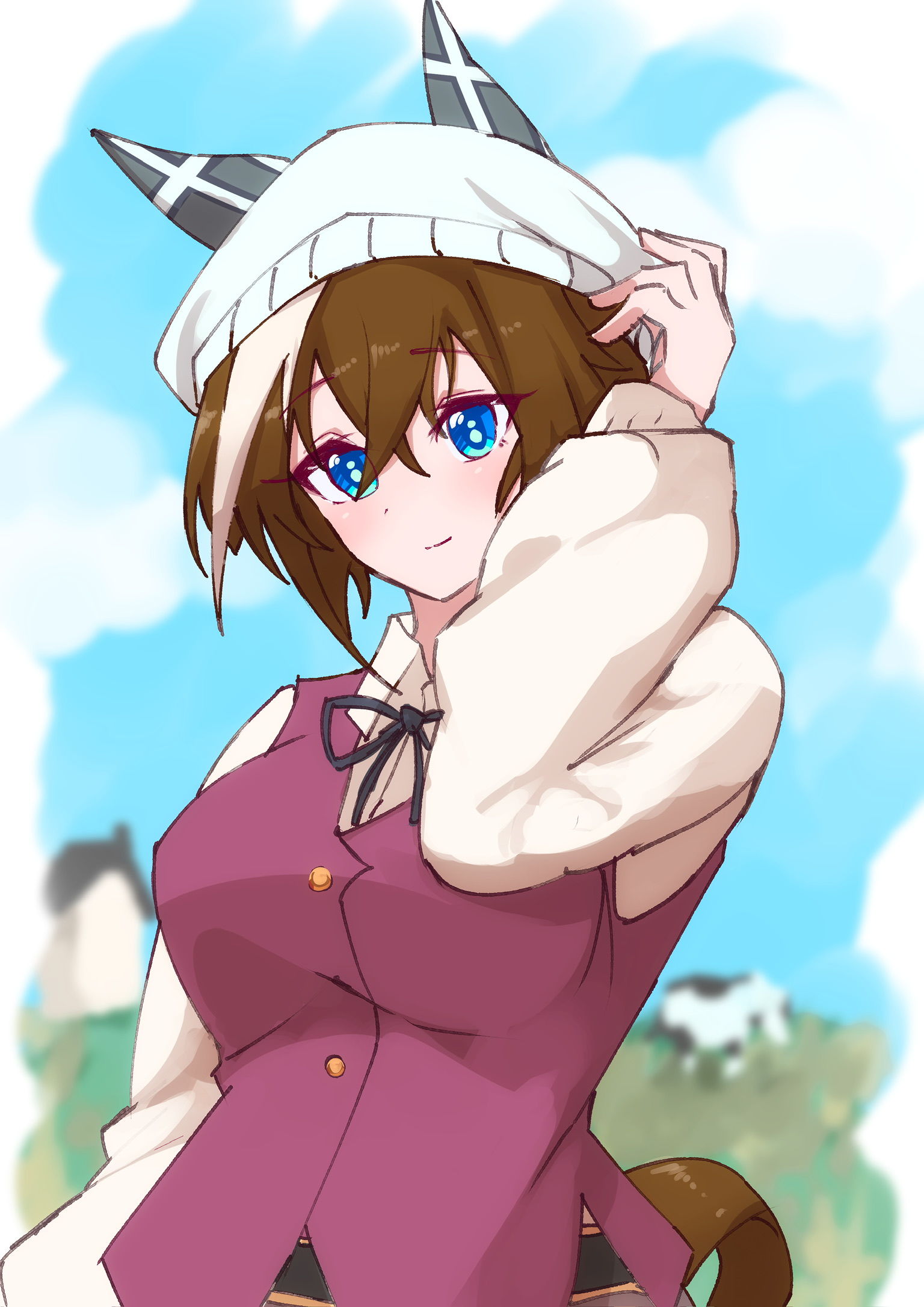 この後ぎゅうして、うぎゅうって唸って、牧場で牛を撮りました插画图片壁纸 この後ぎゅうして、うぎゅうって唸って、牧場で牛を撮りました插画图片壁纸
