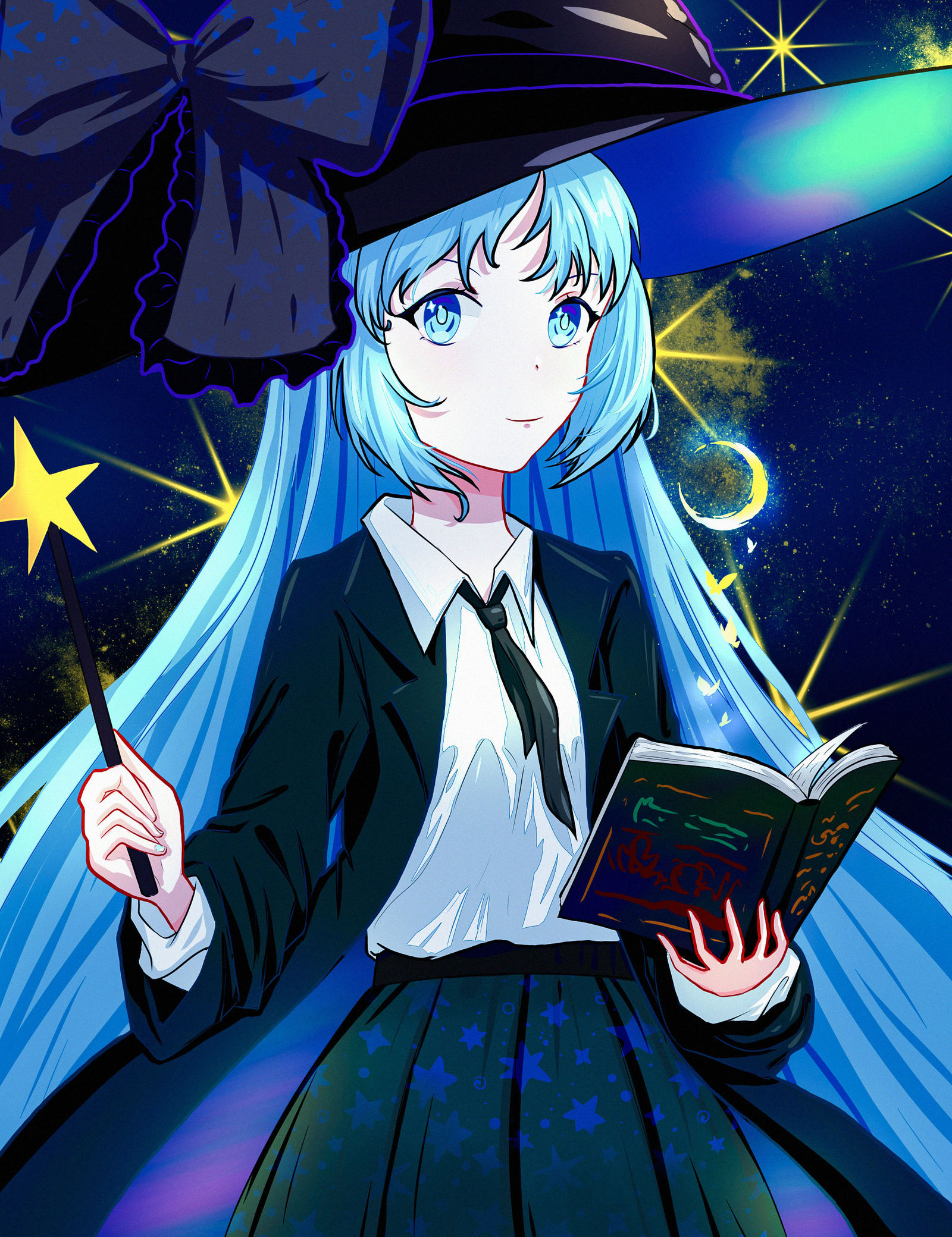 小魔女插画图片壁纸 小魔女插画图片壁纸
