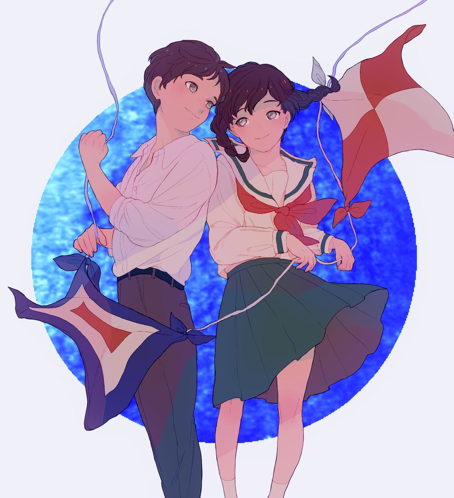さよならの夏插画图片壁纸 さよならの夏插画图片壁纸