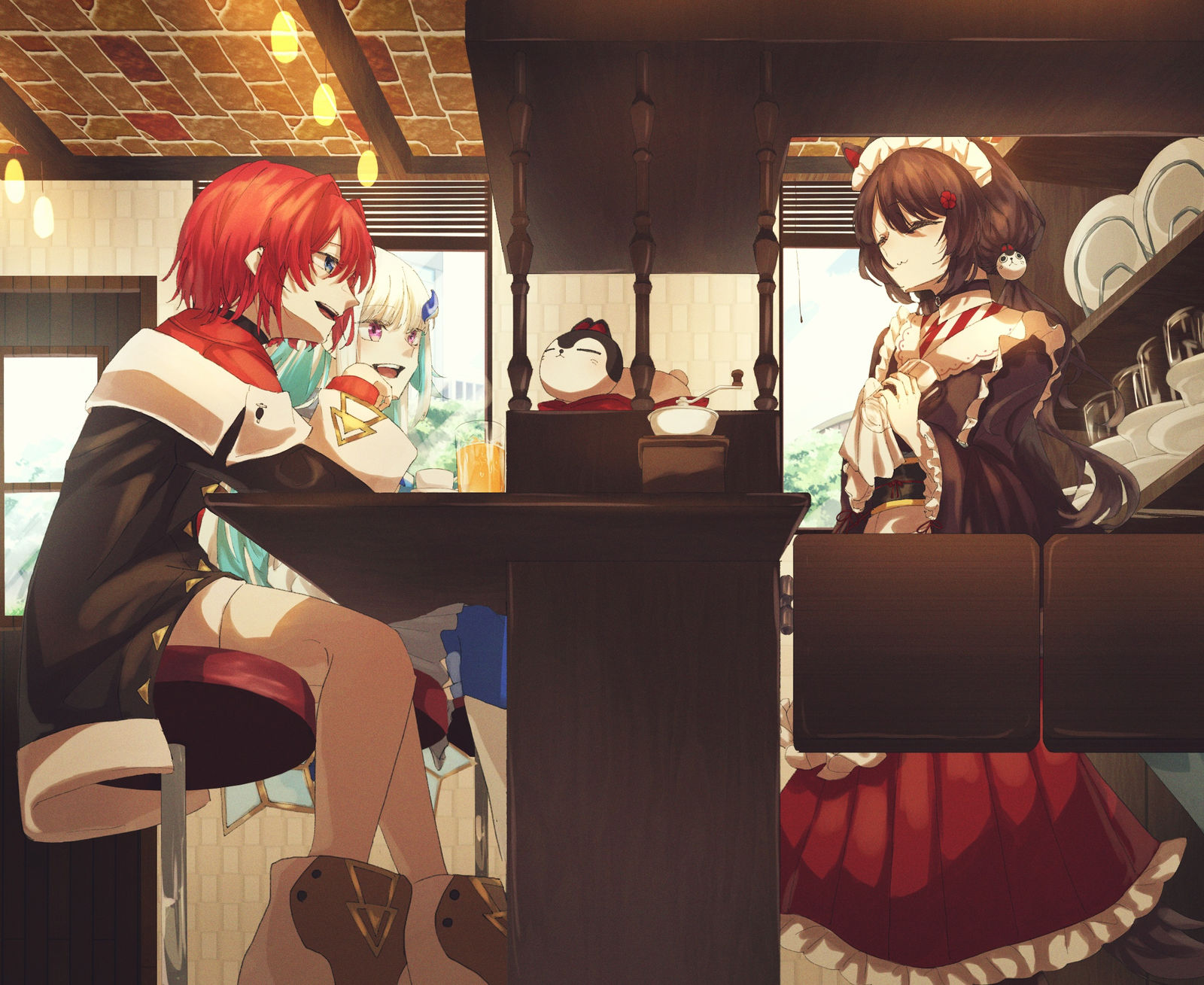 喫茶店-にじさんじイラコン2021安洁·卡特莉娜 喫茶店-にじさんじイラコン2021安洁·卡特莉娜