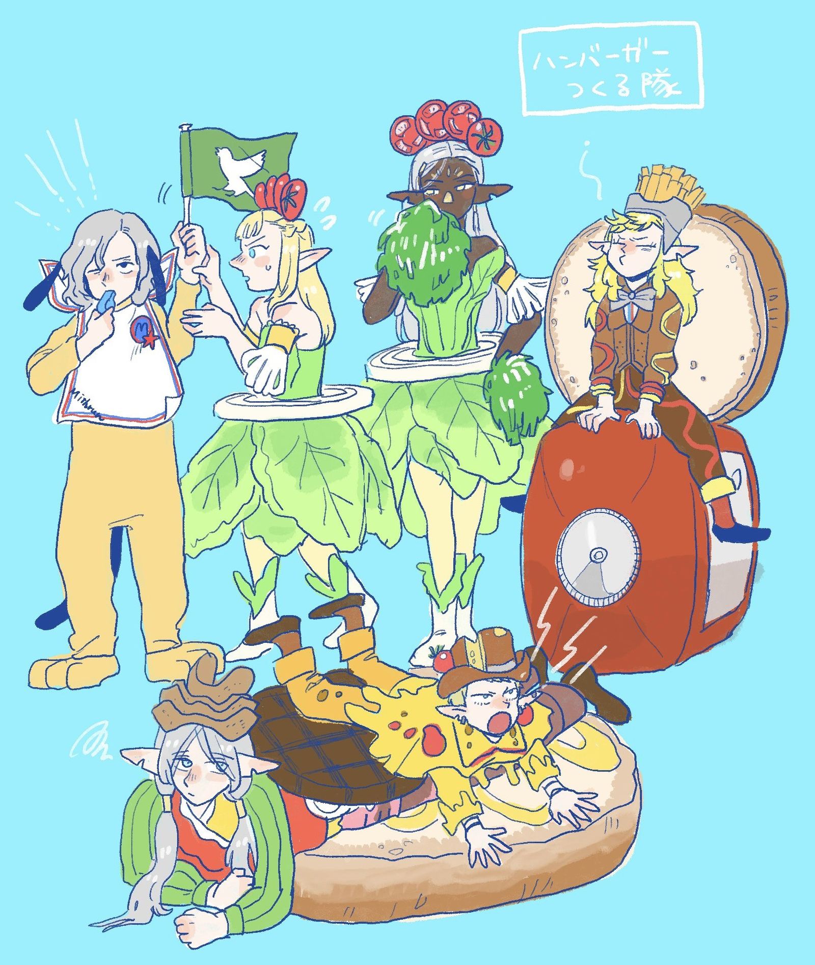 ダン飯らくがき⑦插画图片壁纸 ダン飯らくがき⑦插画图片壁纸