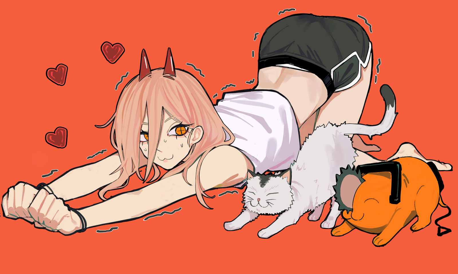 cat stretch插画图片壁纸 cat stretch插画图片壁纸