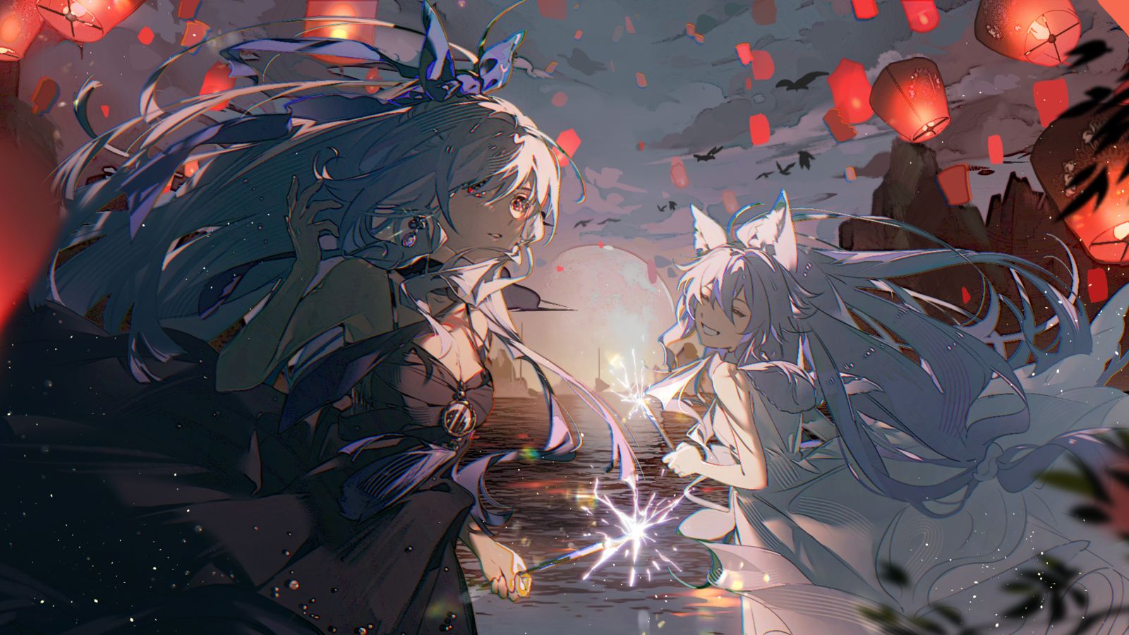 烟花插画图片壁纸 烟花插画图片壁纸