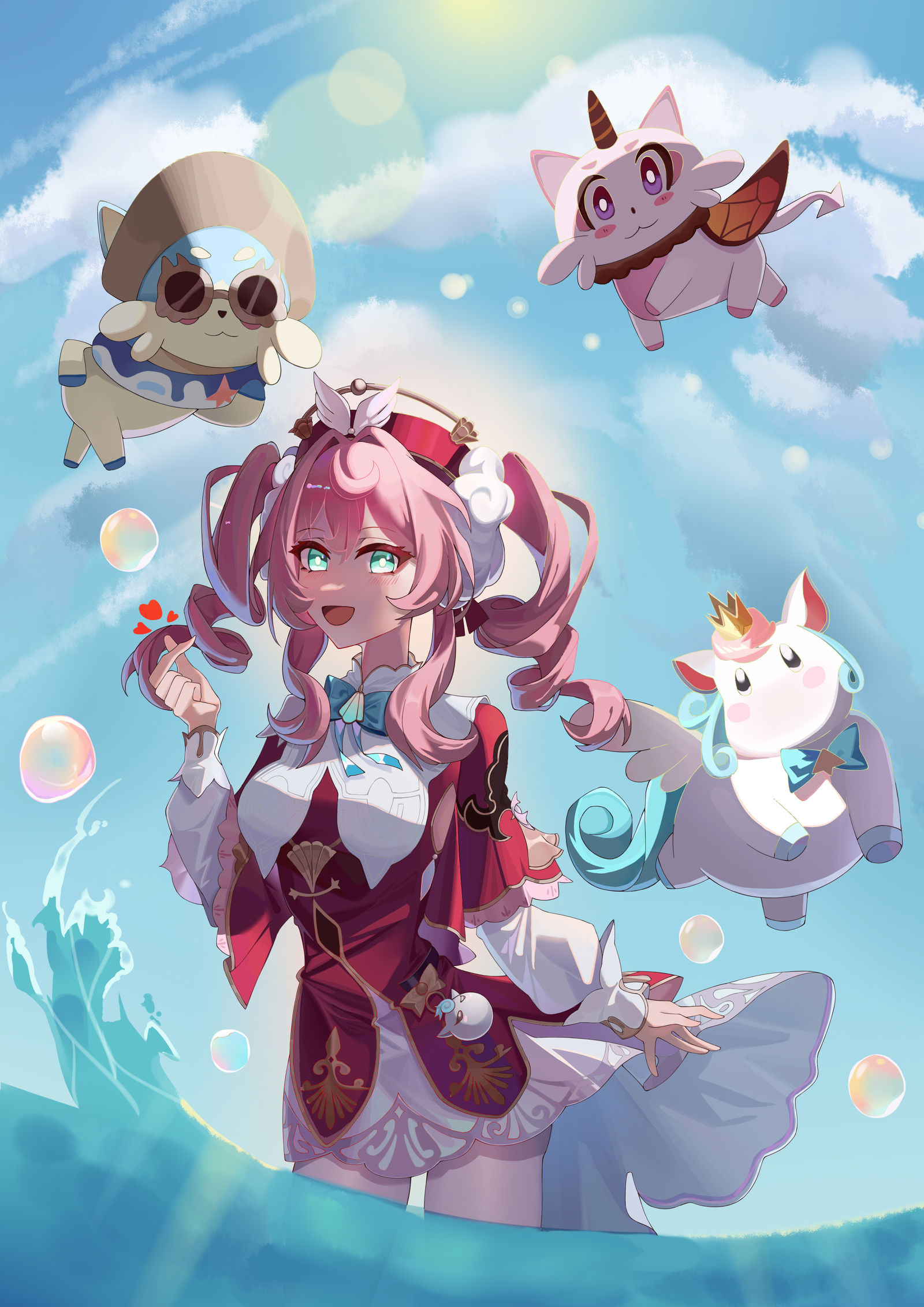 夏日风堇插画图片壁纸 夏日风堇插画图片壁纸