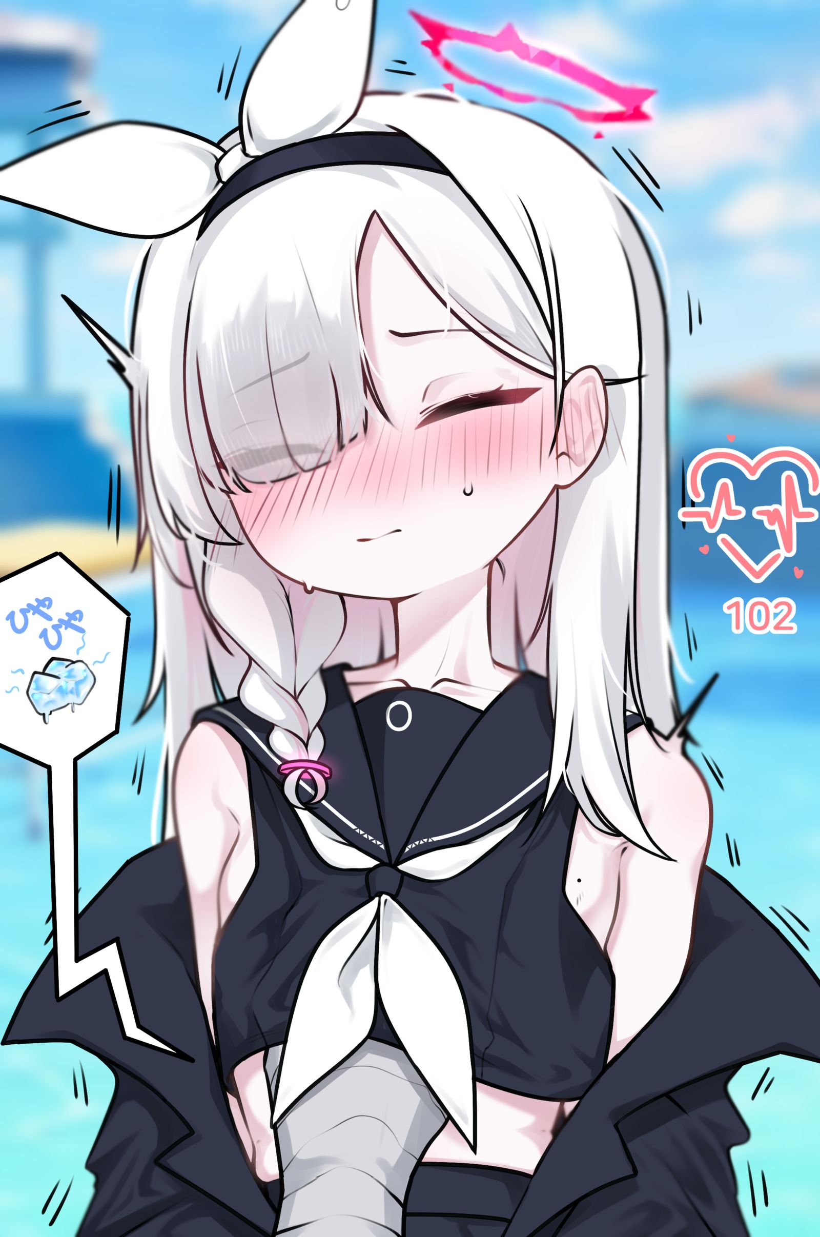 風邪をひいたようなので、一度だけ見てほしいというプラナちゃん。插画图片壁纸 風邪をひいたようなので、一度だけ見てほしいというプラナちゃん。插画图片壁纸