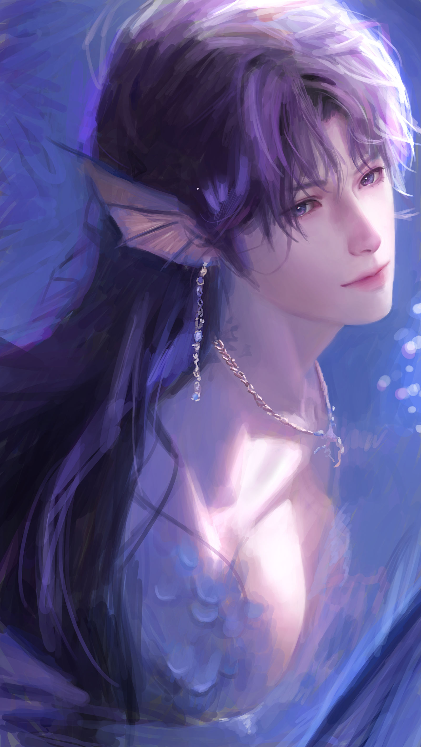 海神祁煜厚涂插画图片壁纸 海神祁煜厚涂插画图片壁纸