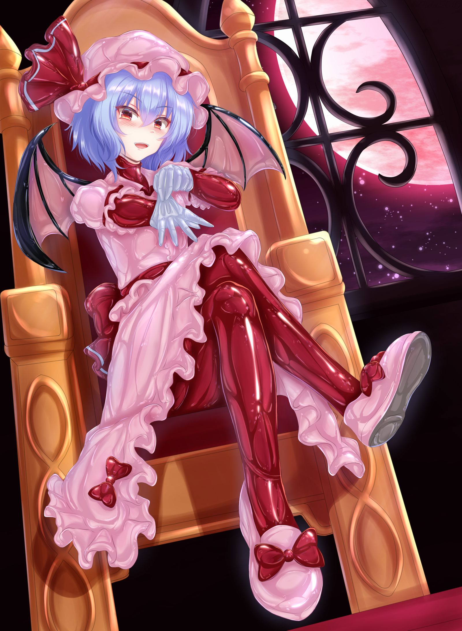 【Skeb】ラバーゴム手袋レミリア插画图片壁纸 【Skeb】ラバーゴム手袋レミリア插画图片壁纸