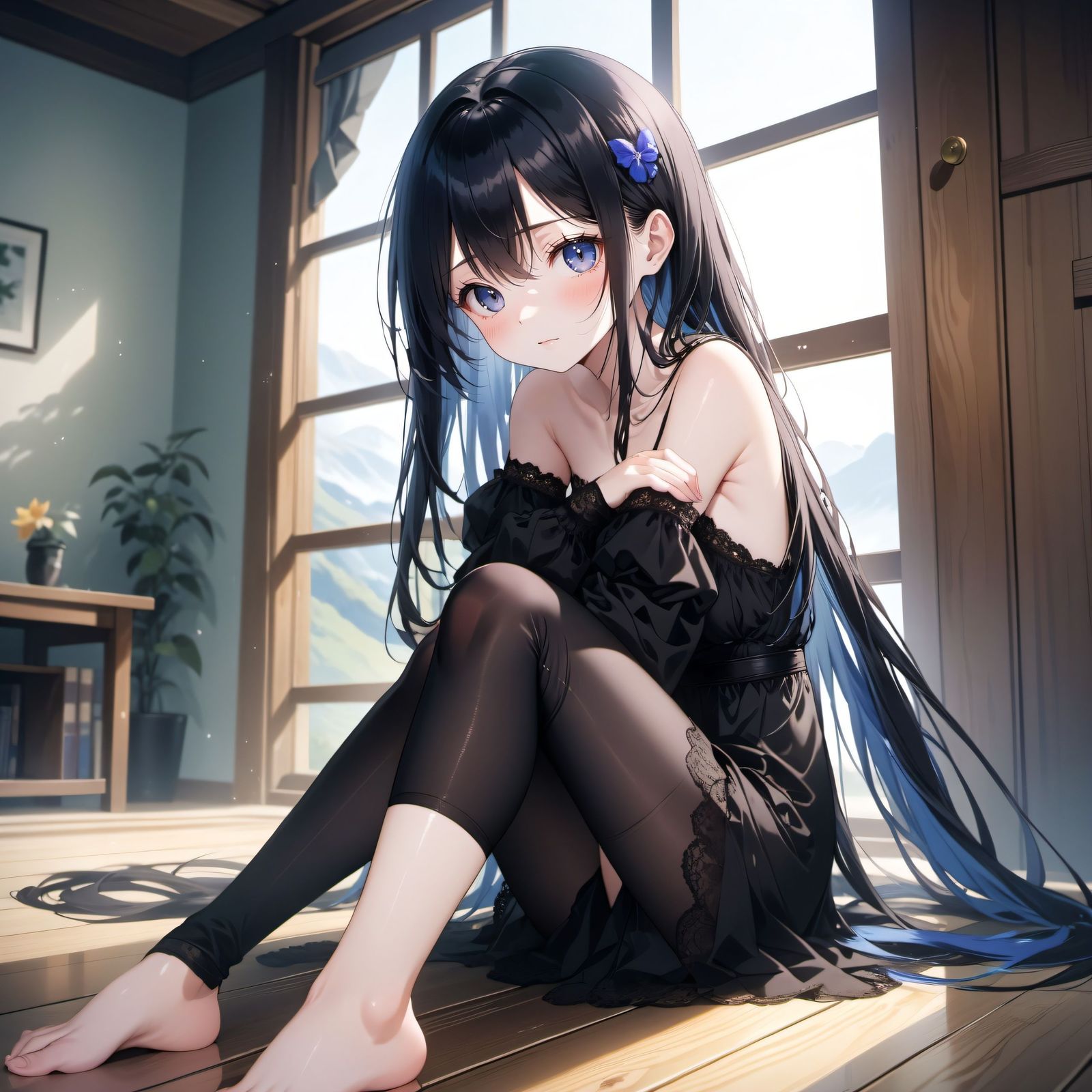 少女于山野别墅中的独自插画图片壁纸 少女于山野别墅中的独自插画图片壁纸