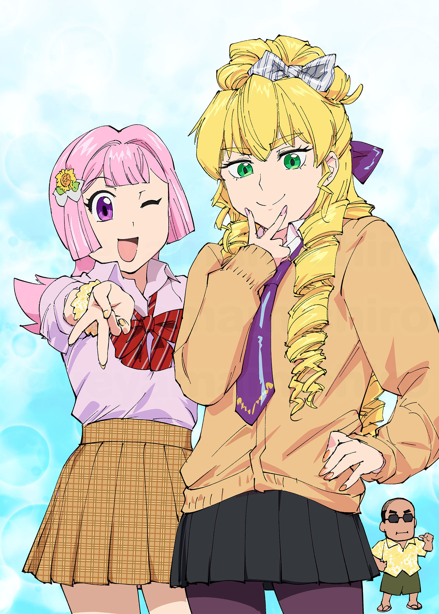 おじさんに優しいギャル插画图片壁纸 おじさんに優しいギャル插画图片壁纸