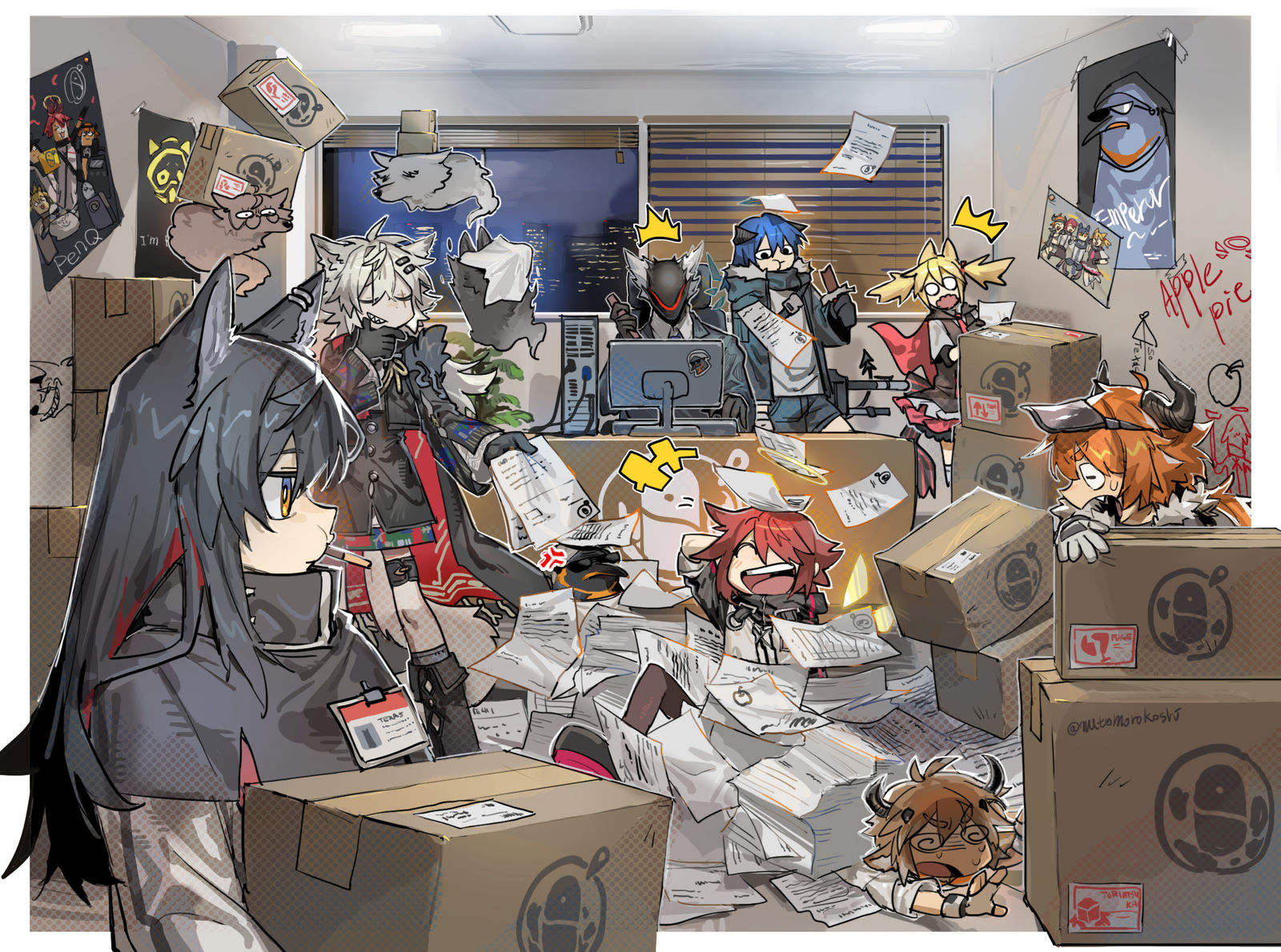 ペンギン急便插画图片壁纸 ペンギン急便插画图片壁纸