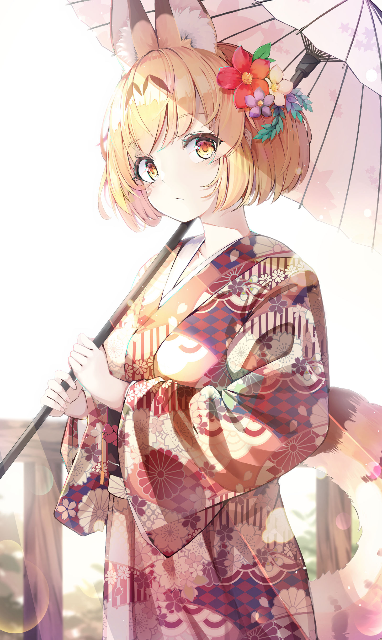 kimono - サーバルちゃん插画图片壁纸 kimono - サーバルちゃん插画图片壁纸