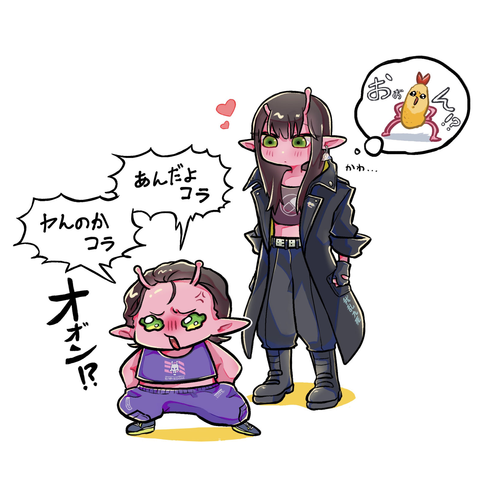 何だこの威勢のいいえび天のしっぽは。插画图片壁纸 何だこの威勢のいいえび天のしっぽは。插画图片壁纸