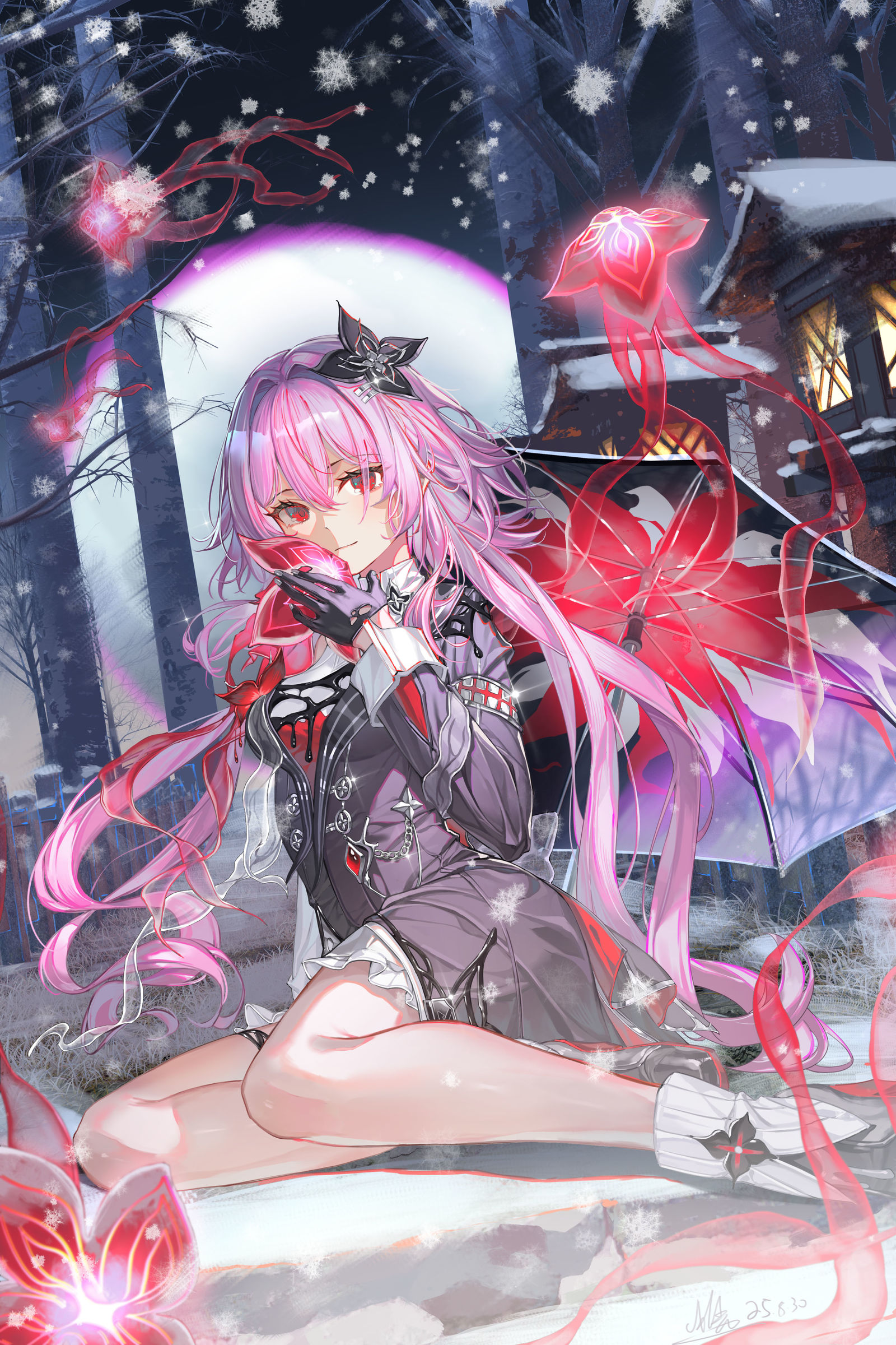 长夜月插画图片壁纸 长夜月插画图片壁纸