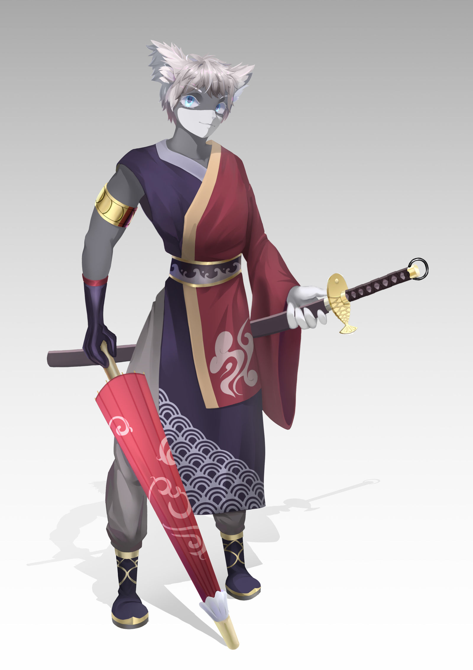 猫猫剑士插画图片壁纸 猫猫剑士插画图片壁纸