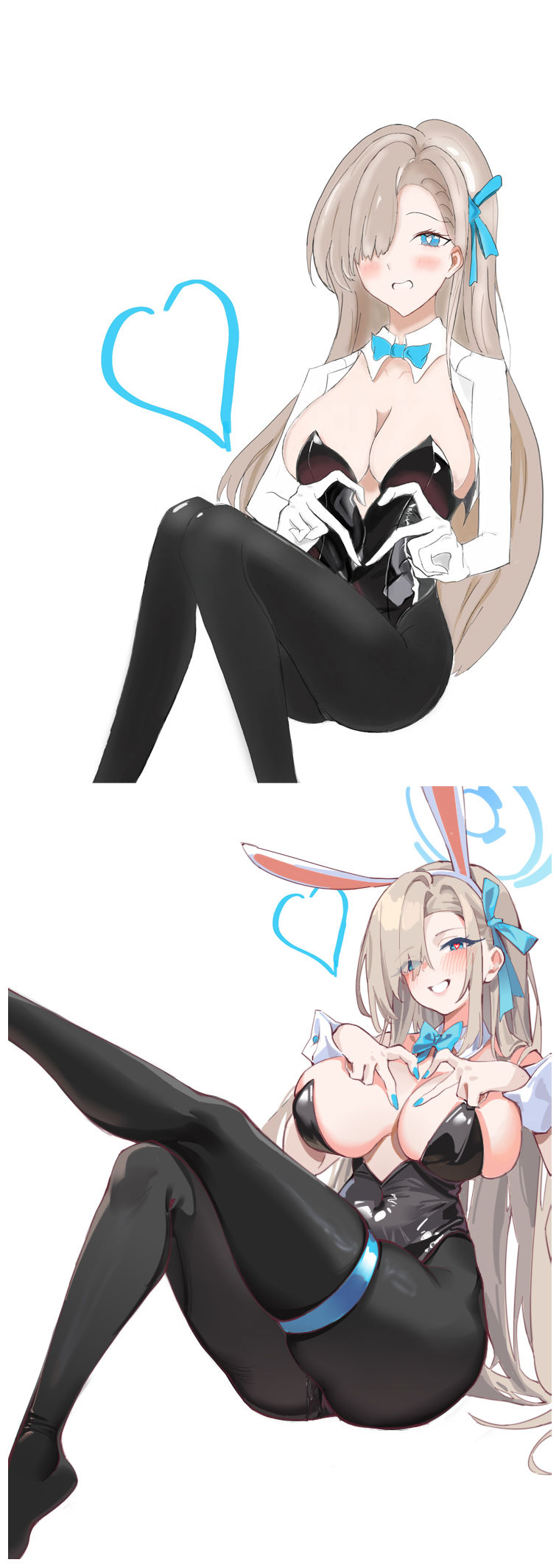 微评画_明日奈想研究兔子的生态【粉丝评画の88】插画图片壁纸 微评画_明日奈想研究兔子的生态【粉丝评画の88】插画图片壁纸