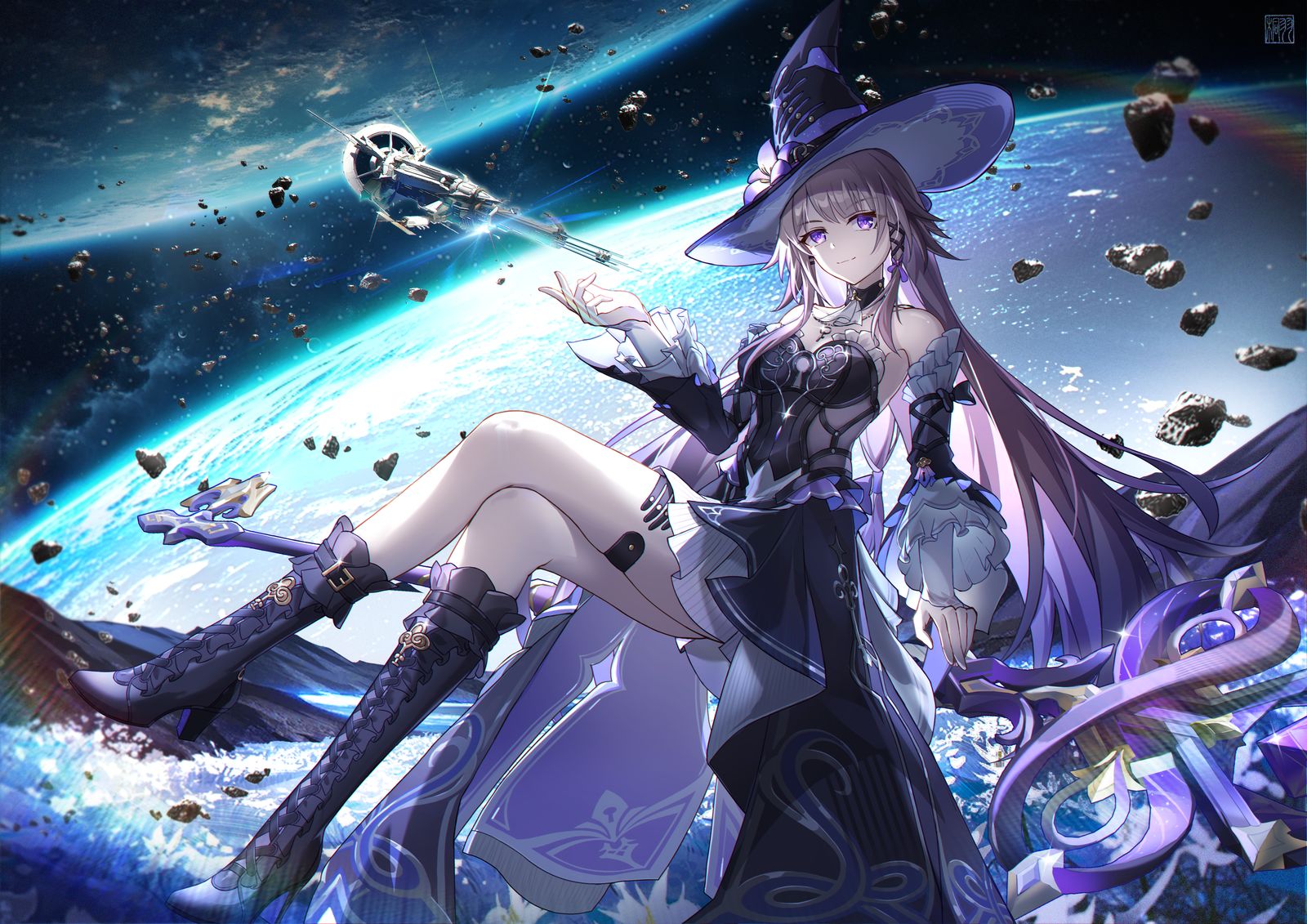 空间站?曾经的一个小点子罢了插画图片壁纸 空间站?曾经的一个小点子罢了插画图片壁纸