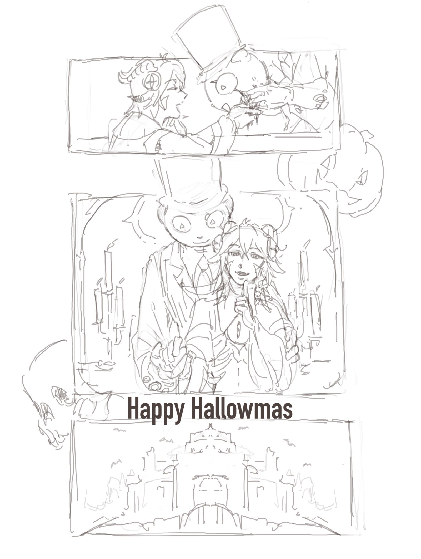 熊猫伯爵和幽灵羊插画图片壁纸 熊猫伯爵和幽灵羊插画图片壁纸