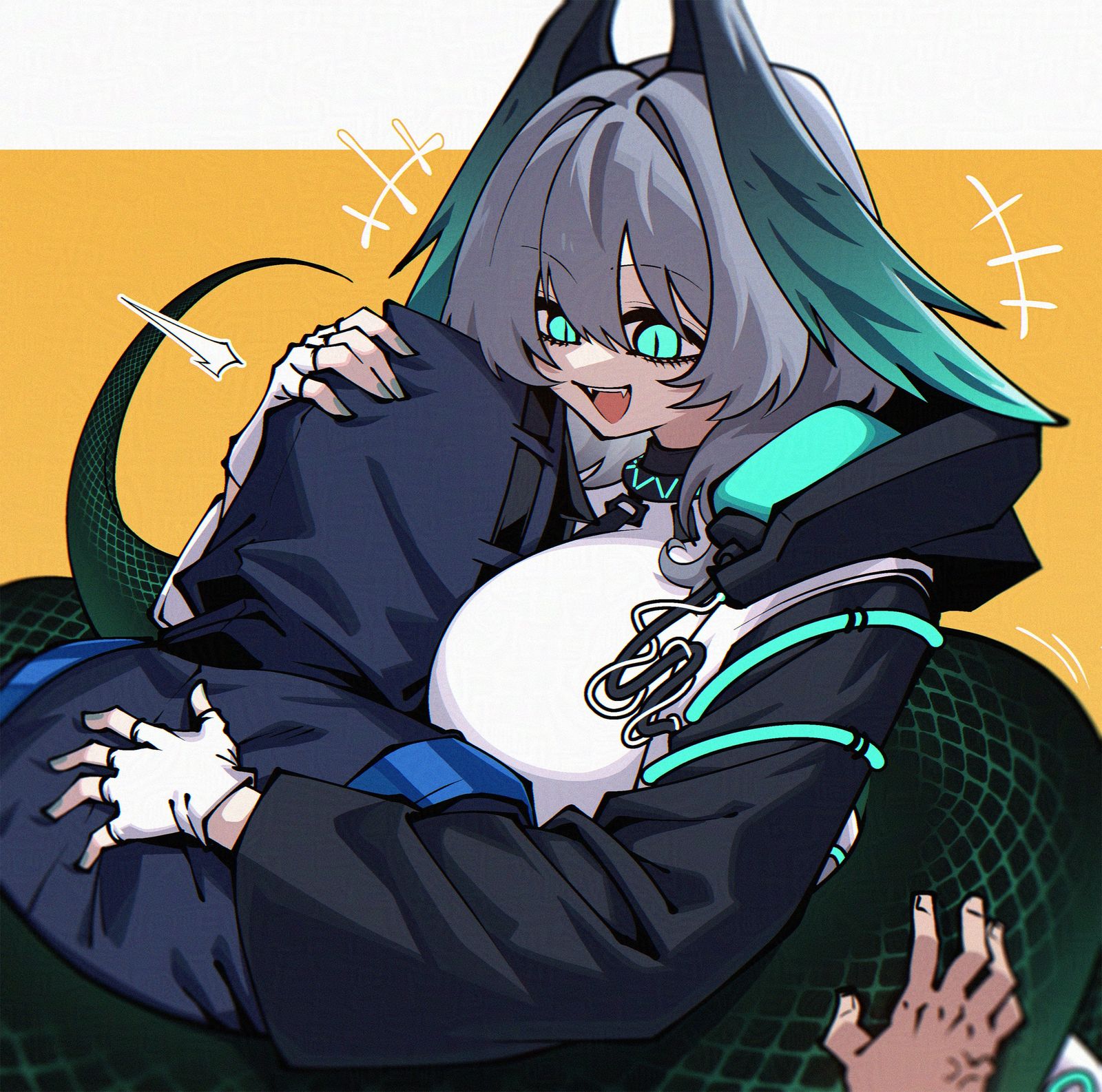 Snake hug插画图片壁纸 Snake hug插画图片壁纸