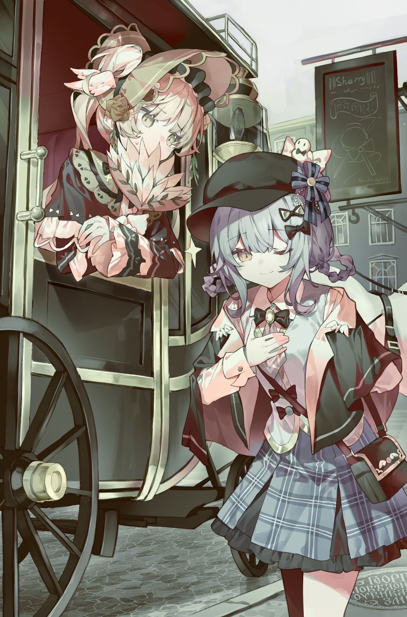 お嬢さん、降りてください~插画图片壁纸 お嬢さん、降りてください~插画图片壁纸