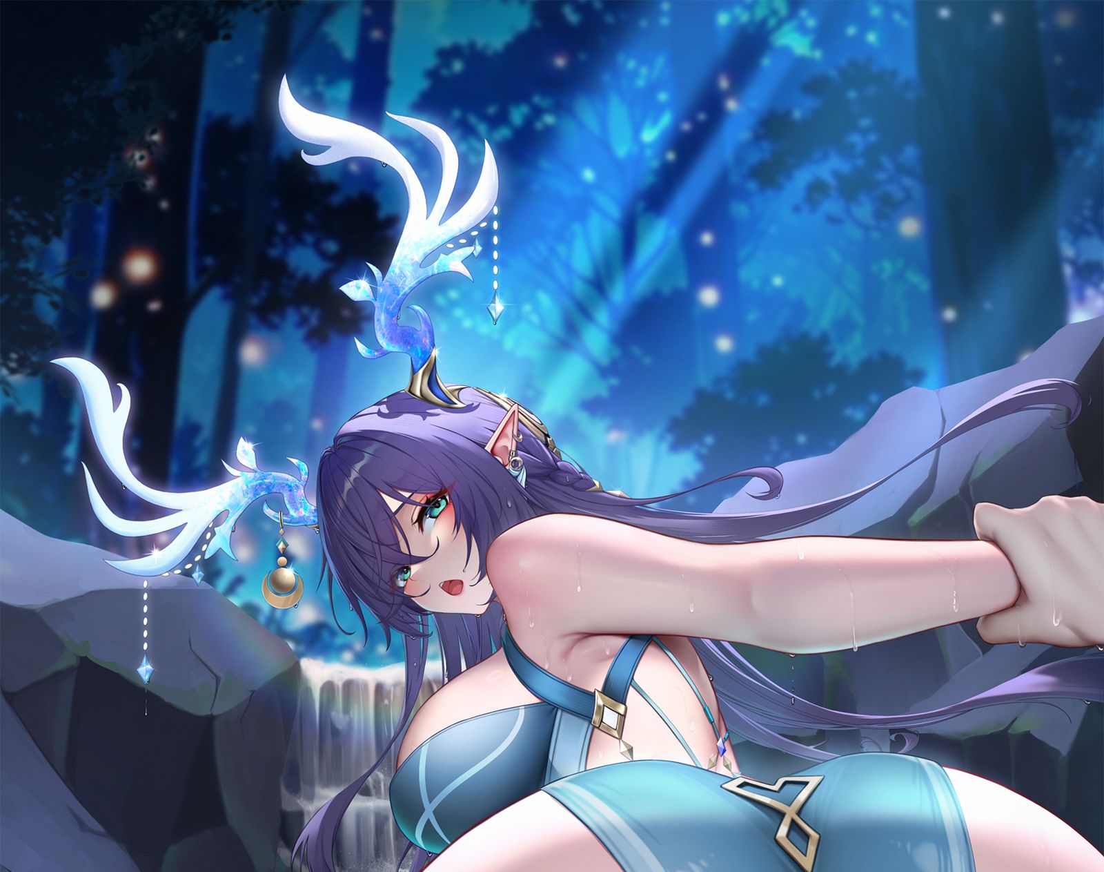 菈乌玛:旅·旅行者,你...你要做什么?快~快把手松开~(36p拆分)插画图片壁纸 菈乌玛:旅·旅行者,你...你要做什么?快~快把手松开~(36p拆分)插画图片壁纸