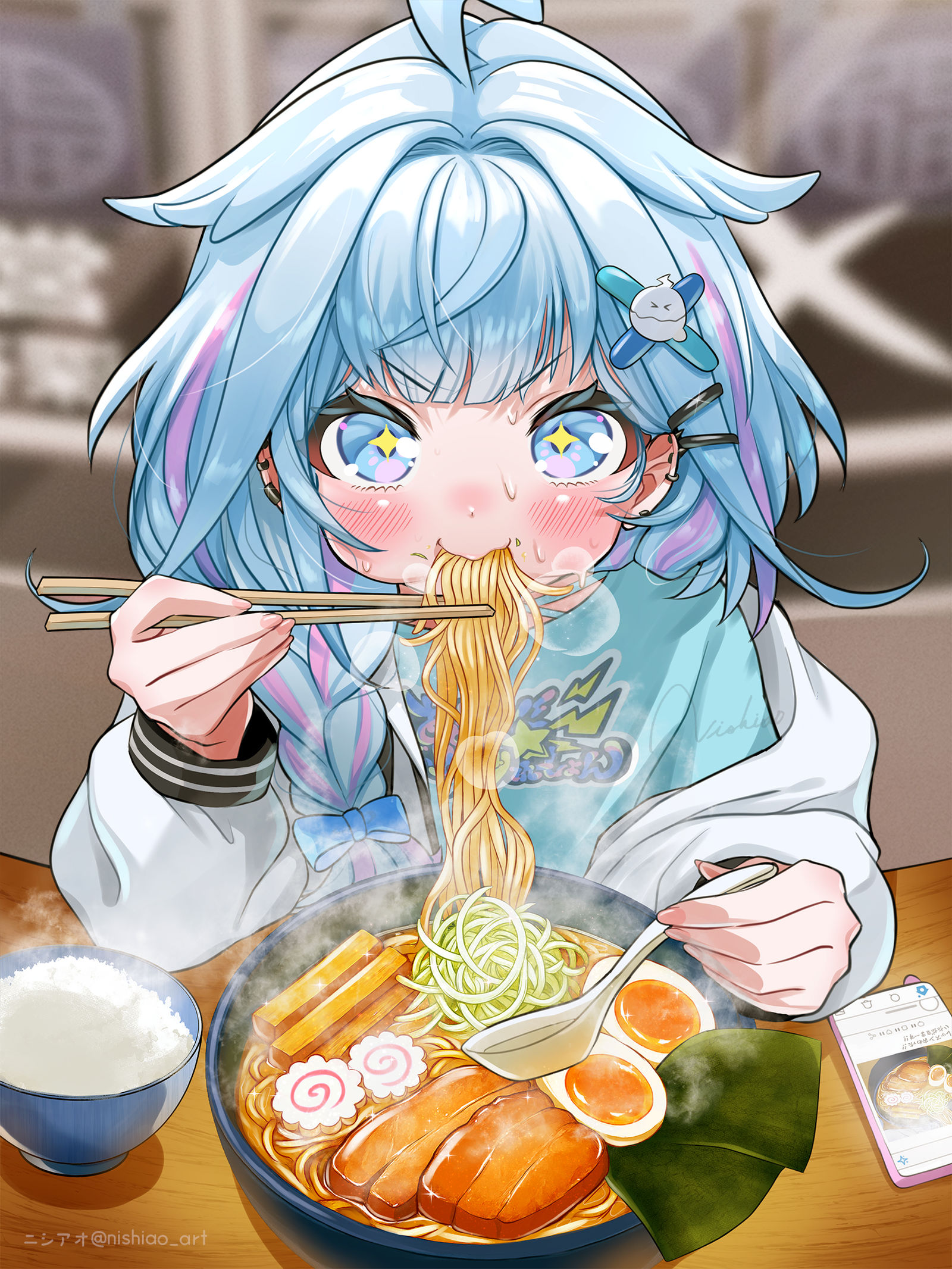 ガツ!ガツガツ!插画图片壁纸 ガツ!ガツガツ!插画图片壁纸