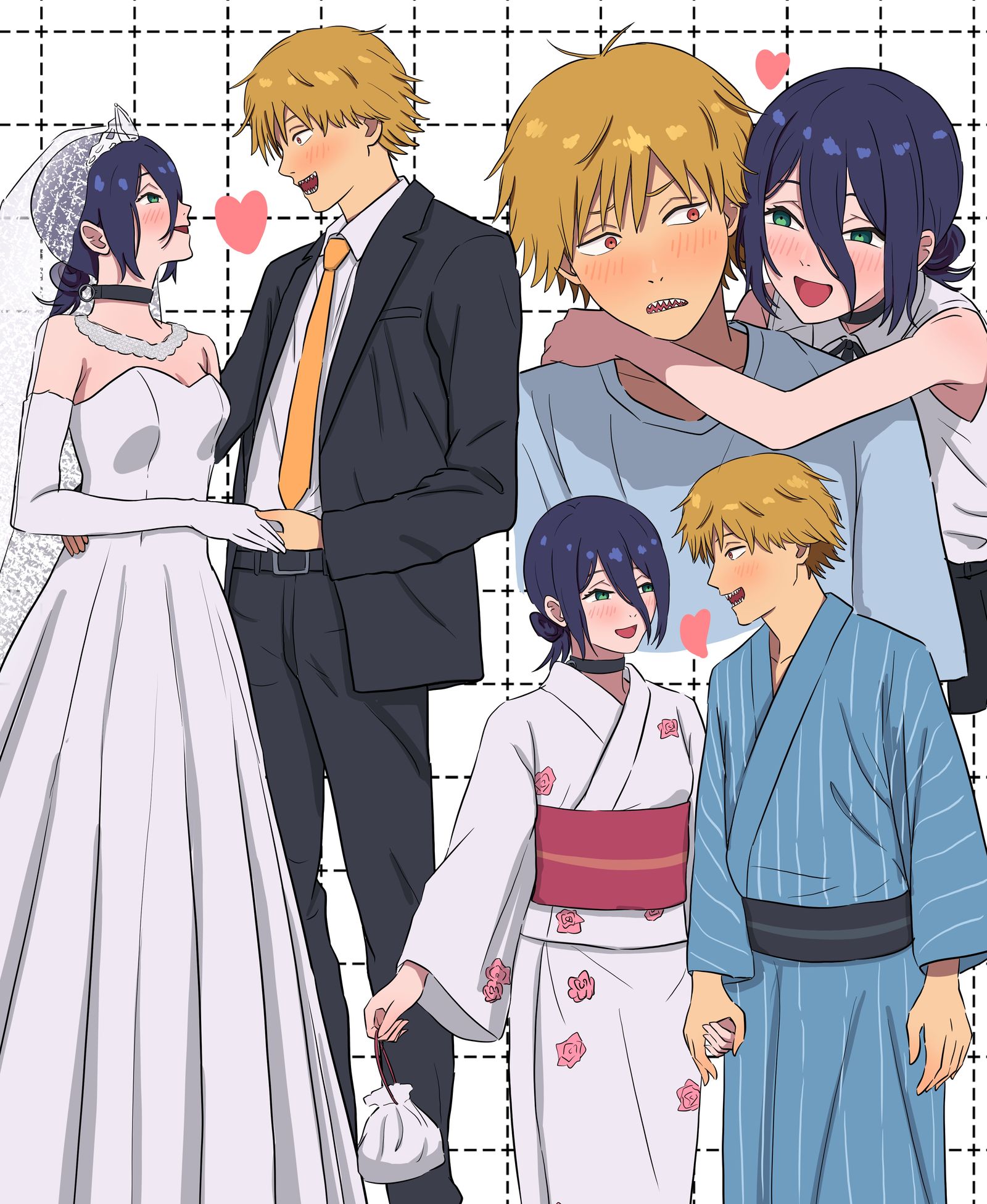 田舎のネズミ ~デンジとレゼ~插画图片壁纸 田舎のネズミ ~デンジとレゼ~插画图片壁纸