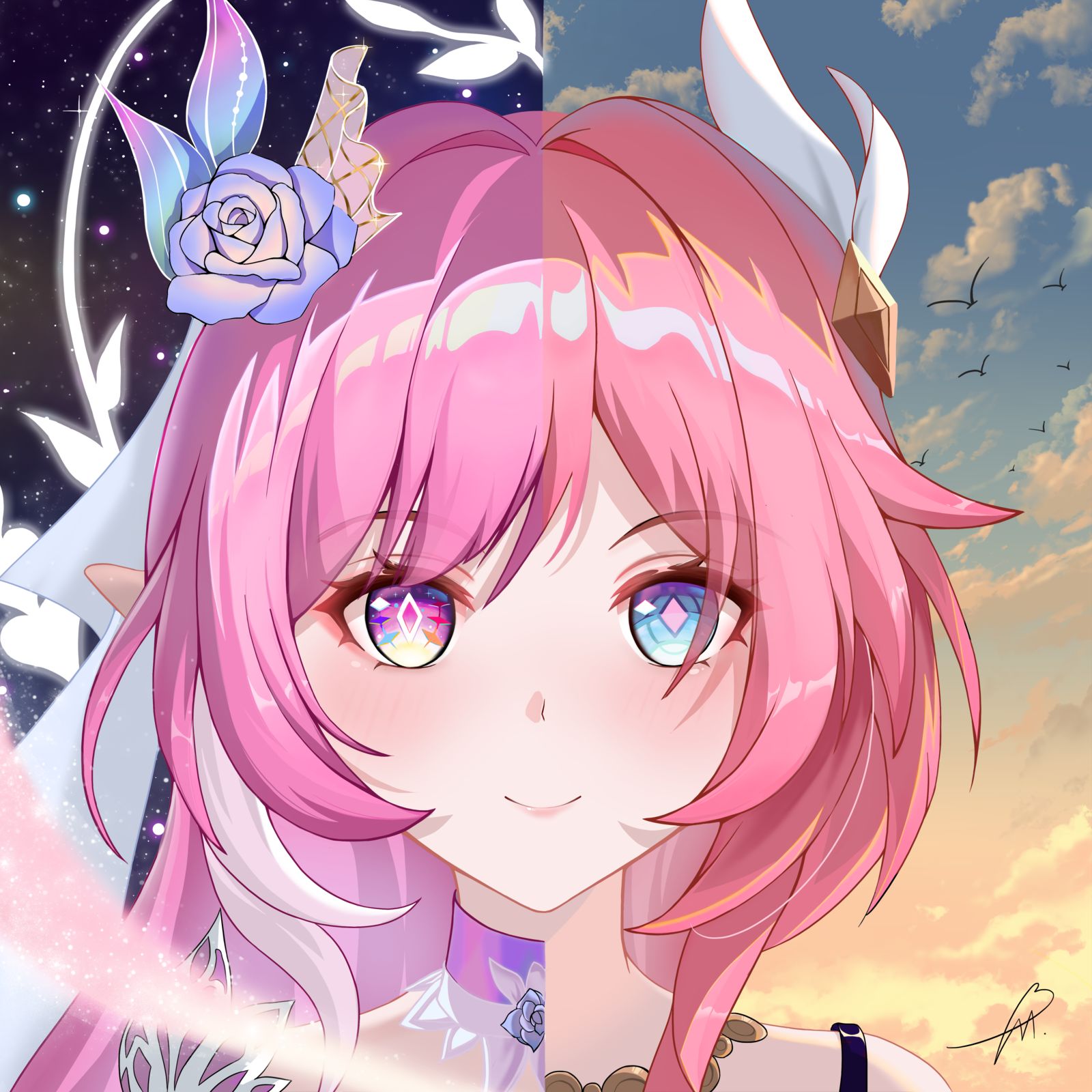 昔涟&小昔涟插画图片壁纸 昔涟&小昔涟插画图片壁纸