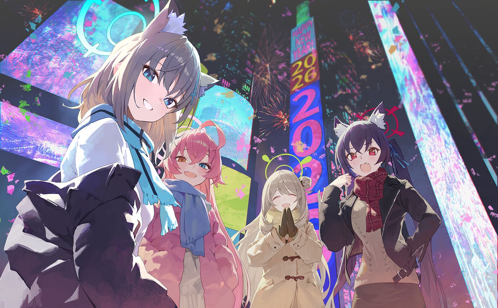 Happy new year!!插画图片壁纸 Happy new year!!插画图片壁纸