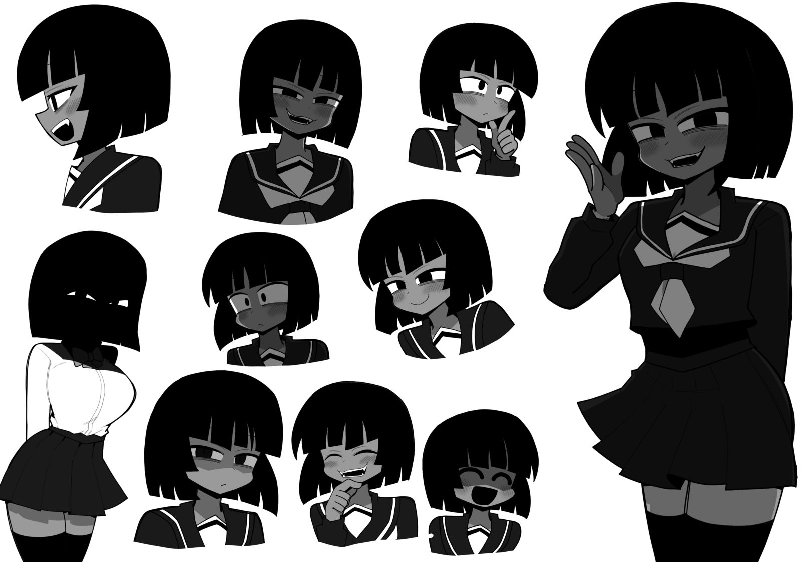 黒々さん插画图片壁纸 黒々さん插画图片壁纸