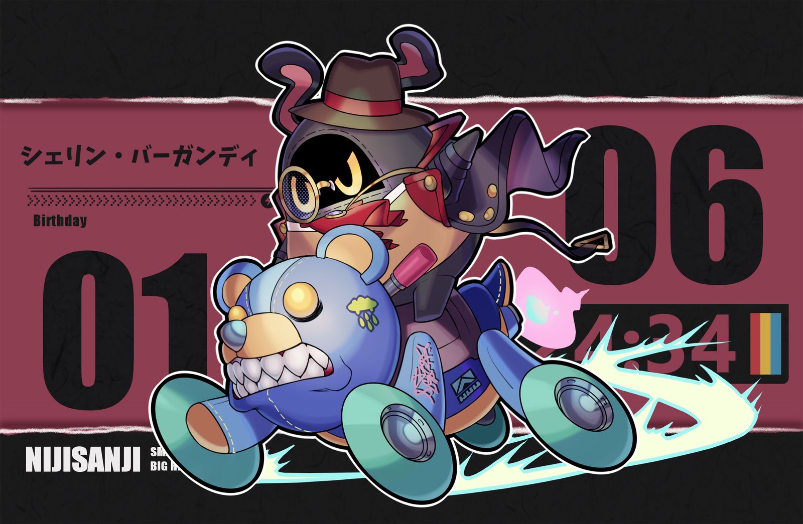 にじさんじモチーフのボンプ3插画图片壁纸 にじさんじモチーフのボンプ3插画图片壁纸