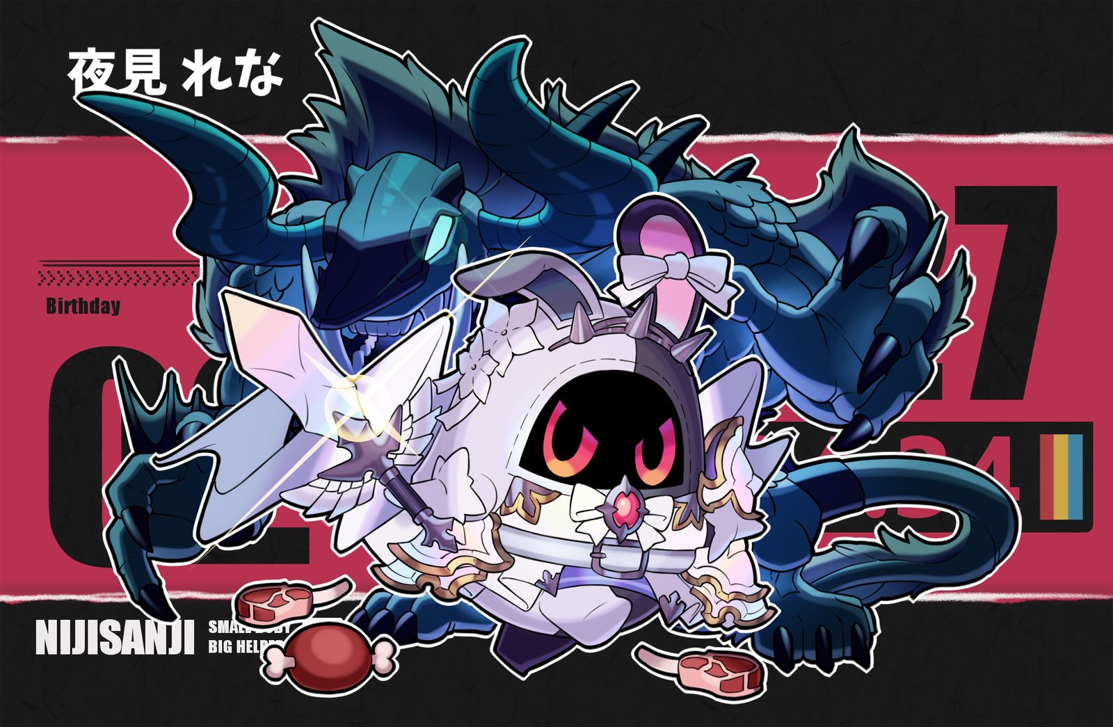 にじさんじモチーフのボンプ3插画图片壁纸 にじさんじモチーフのボンプ3插画图片壁纸