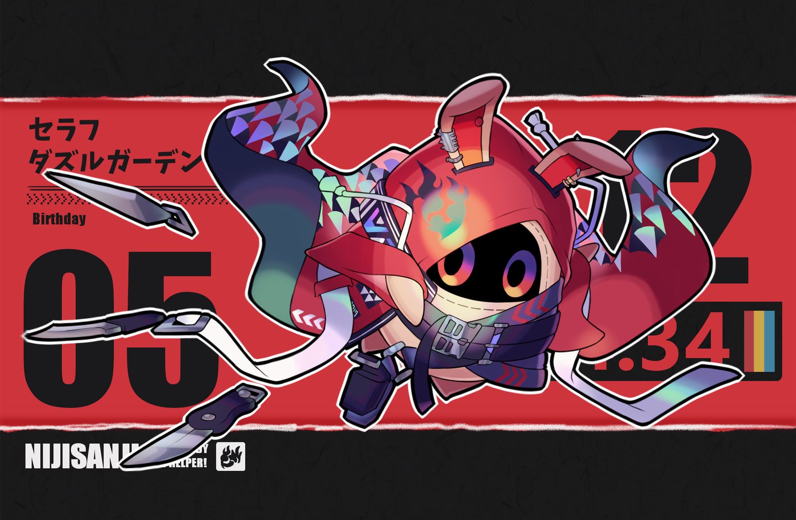 にじさんじモチーフのボンプ3插画图片壁纸 にじさんじモチーフのボンプ3插画图片壁纸