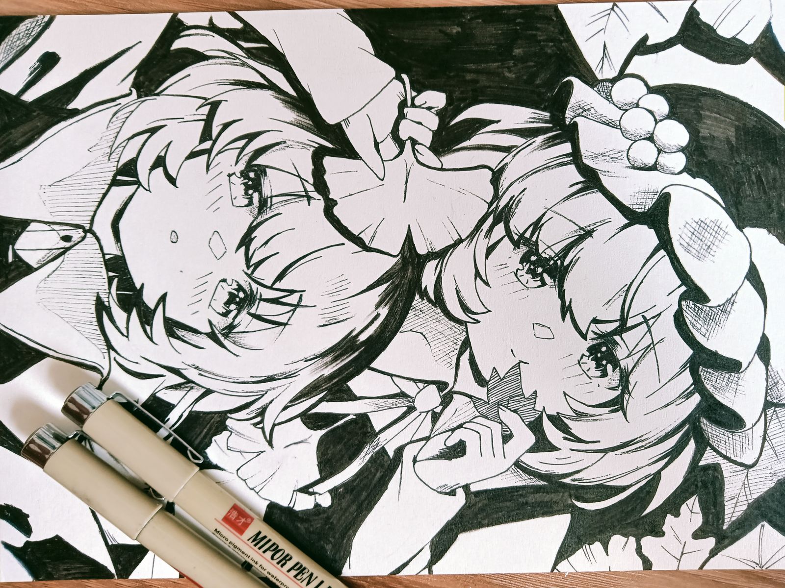 秋姐妹插画图片壁纸 秋姐妹插画图片壁纸