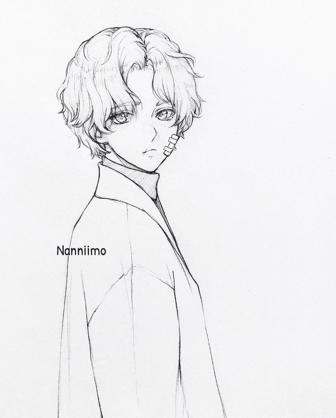 画师nanniimo的线稿参考临摹