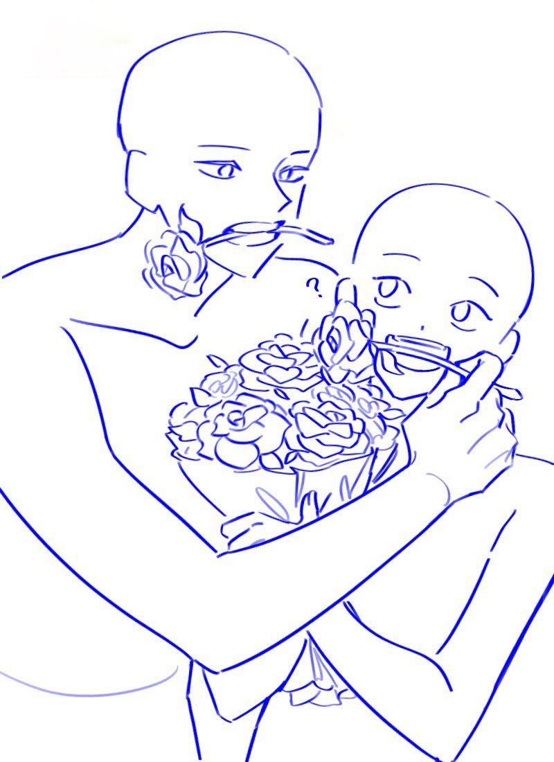 q版人物,情侣动态模板素材,练习干货收藏插画图片壁纸