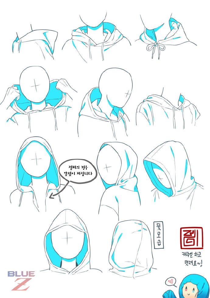 卫衣绘制参考,学习一下衣纹褶皱的画法-触站