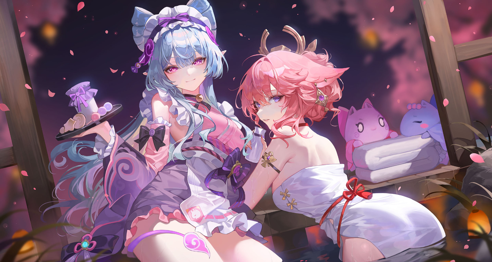瑞希&神子：一起来泡温泉吗？| 【Pixiv】人气榜2月第3期