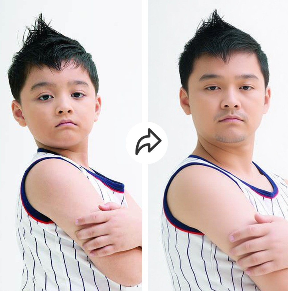 时光机 小孩AI变大人