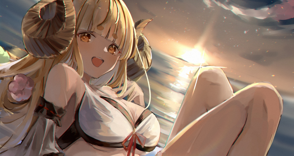 小羊女孩美图：可爱小羊咩咩叫，今晚数绵羊睡觉~