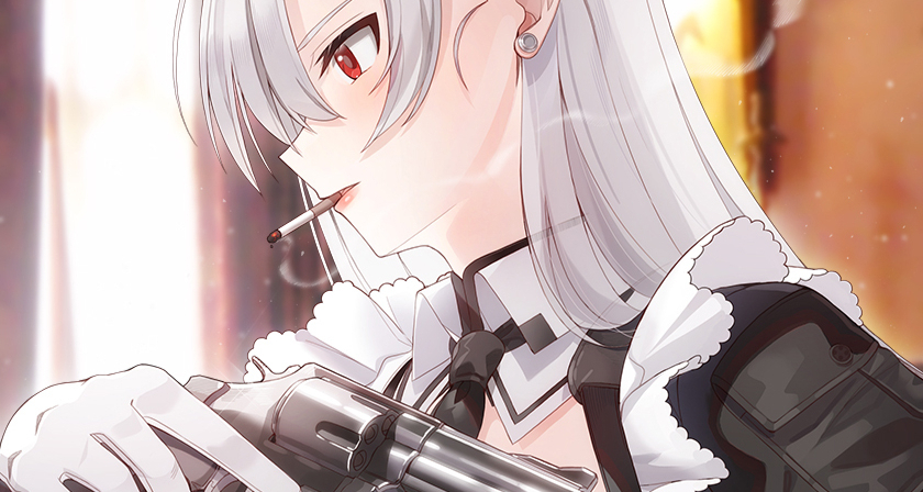 持枪女孩美图：我赌你枪里没有子弹！